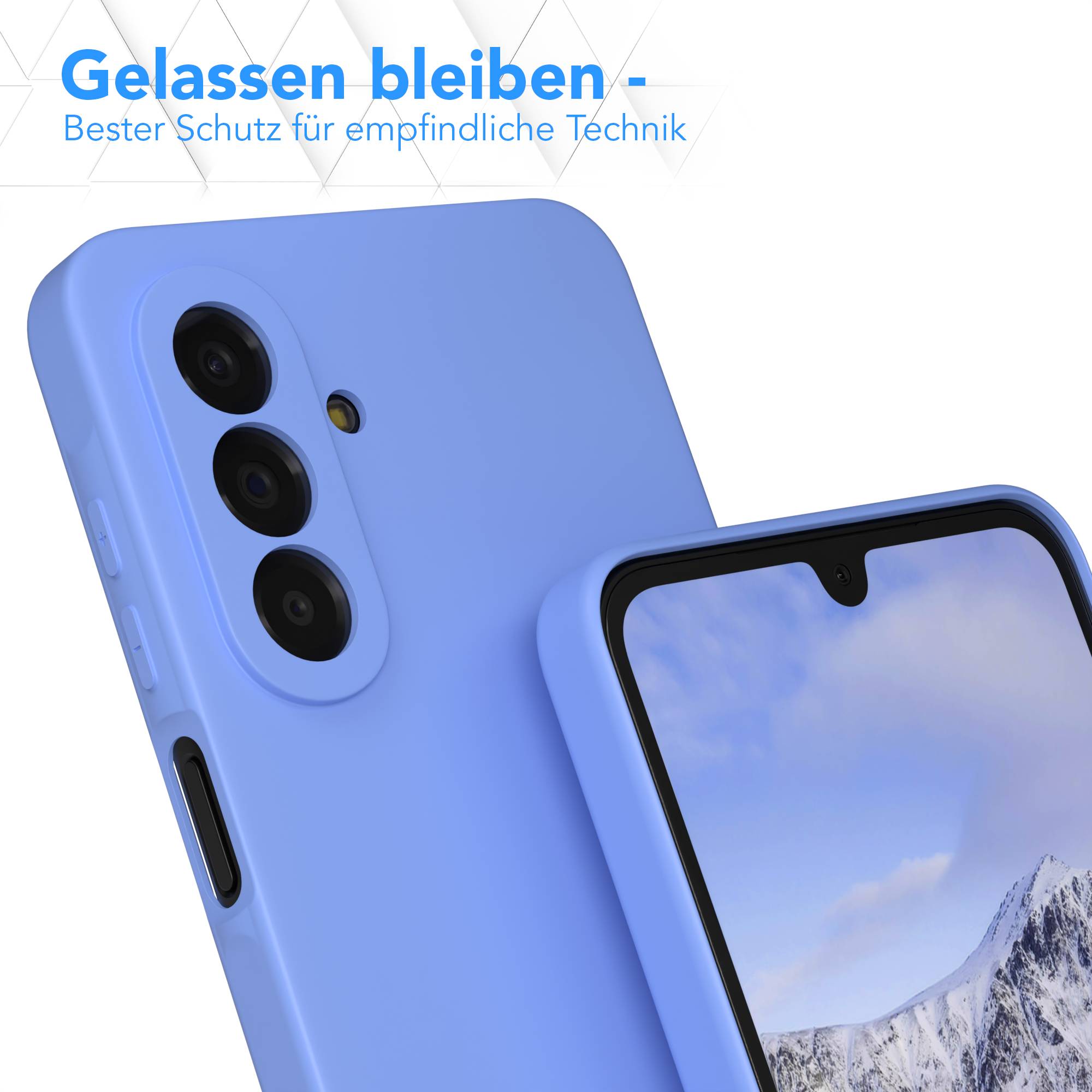 Samsung Galaxy A17 transparente Silikonhülle mit Kameraschutz von EAZY CASE 