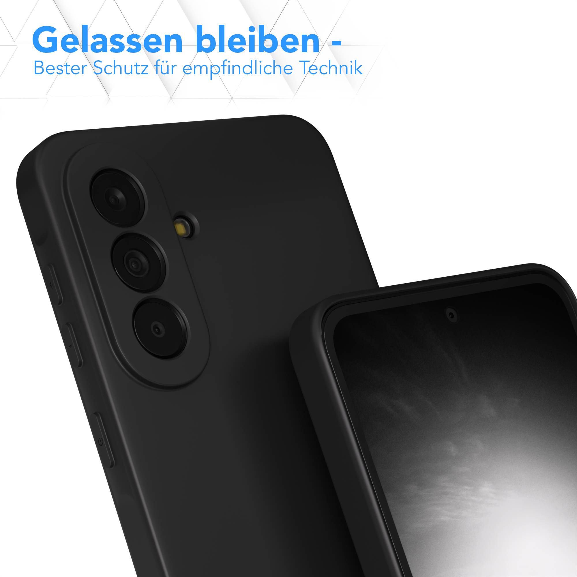 Samsung Galaxy A37 transparente Silikonhülle mit Kameraschutz von EAZY CASE 