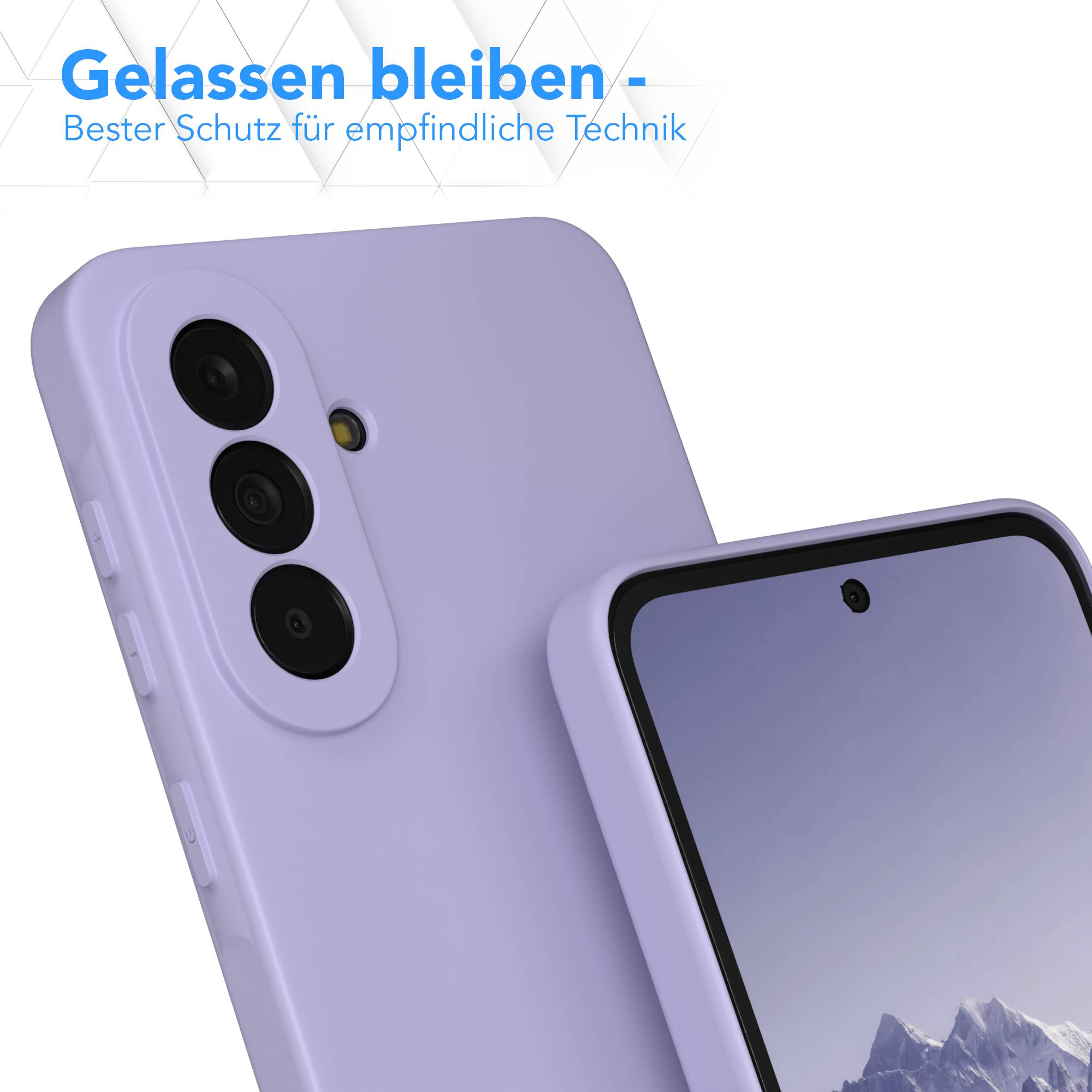 Samsung Galaxy A37 transparente Silikonhülle mit Kameraschutz von EAZY CASE 