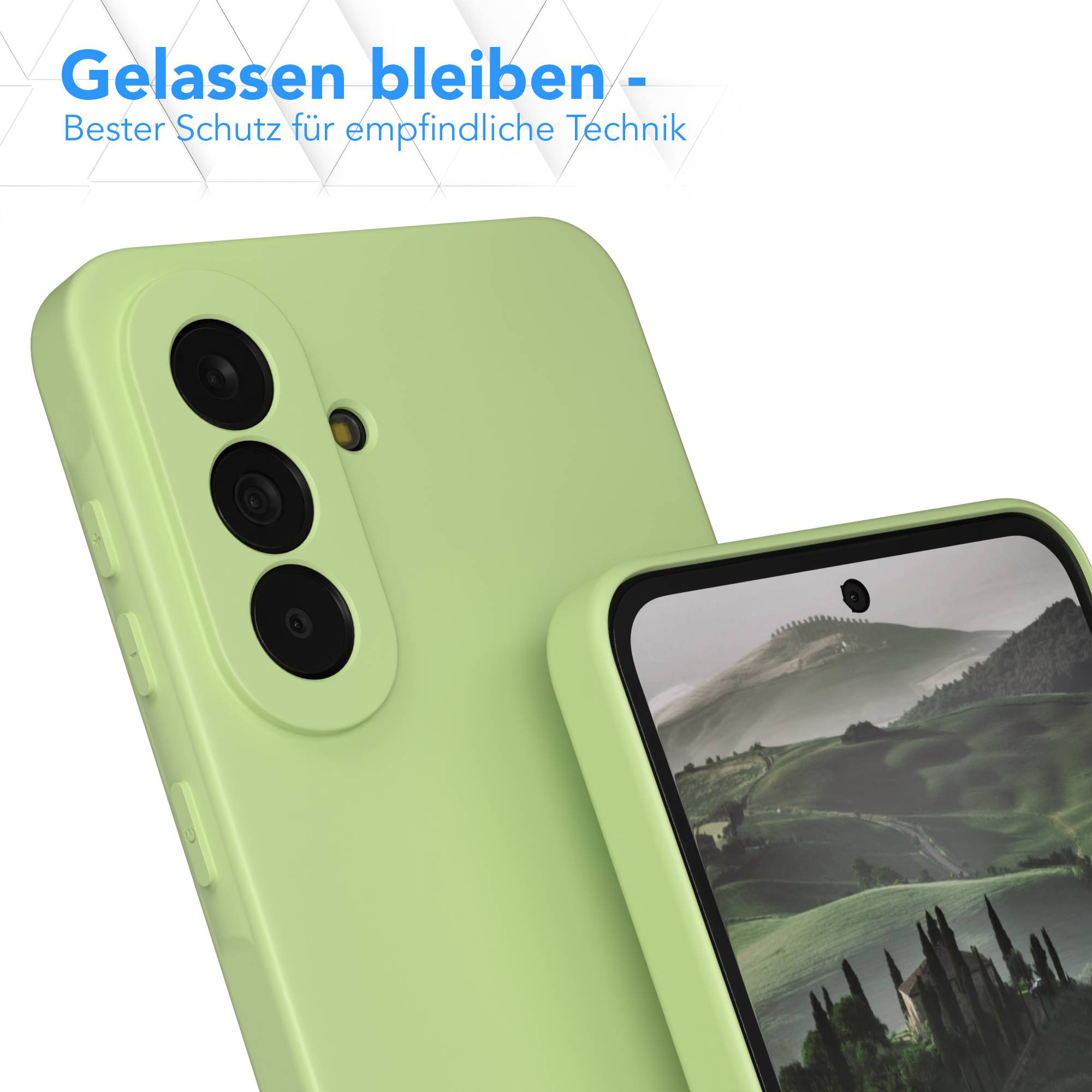 Samsung Galaxy A37 transparente Silikonhülle mit Kameraschutz von EAZY CASE 