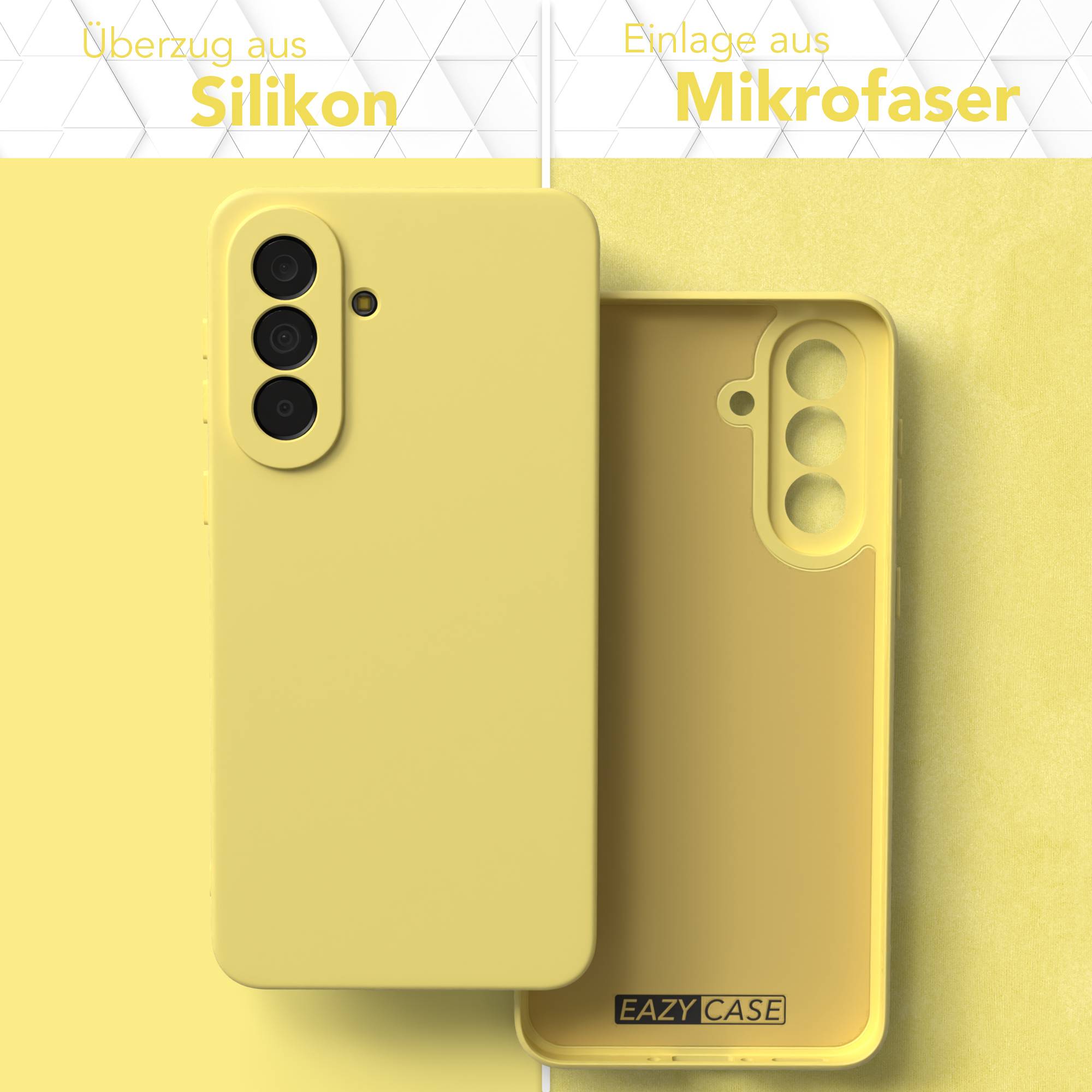 Samsung Galaxy A37 transparente Silikonhülle mit Kameraschutz von EAZY CASE 