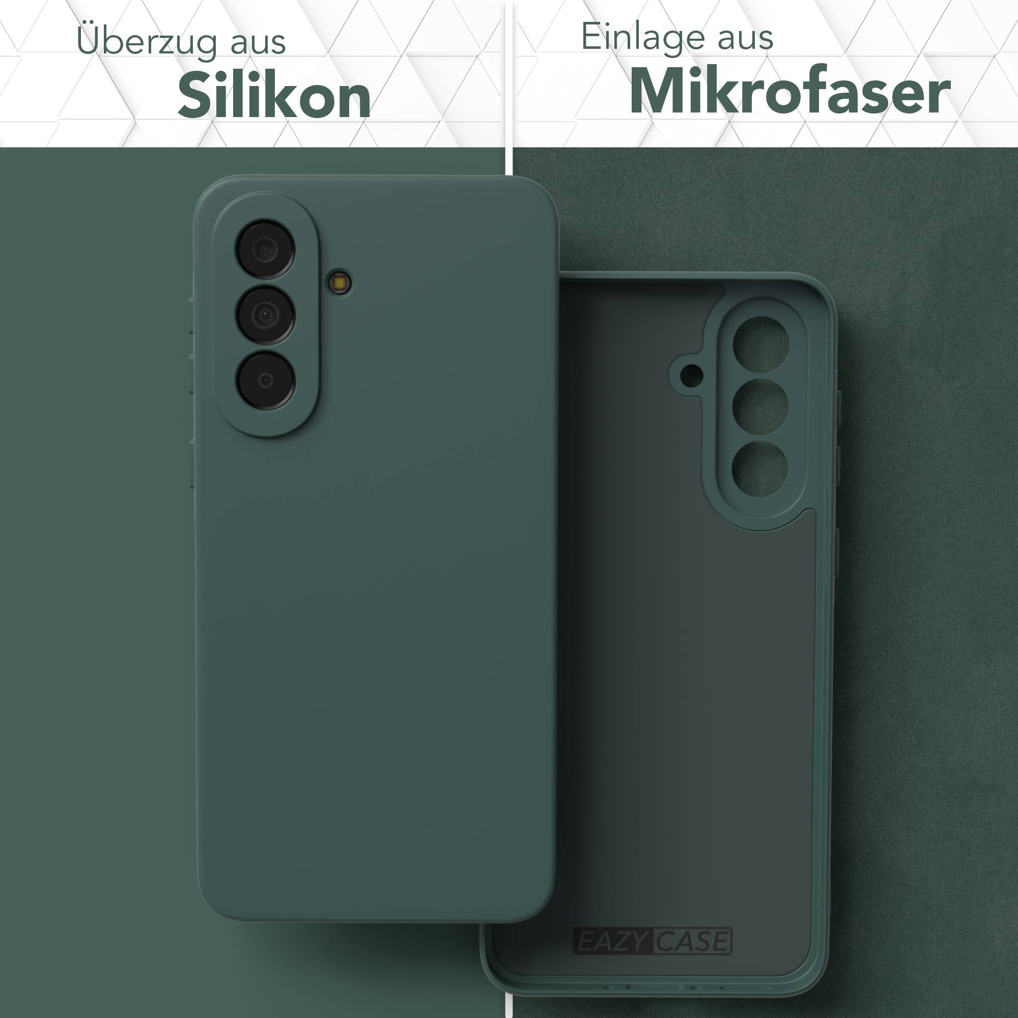 Samsung Galaxy A37 transparente Silikonhülle mit Kameraschutz von EAZY CASE 