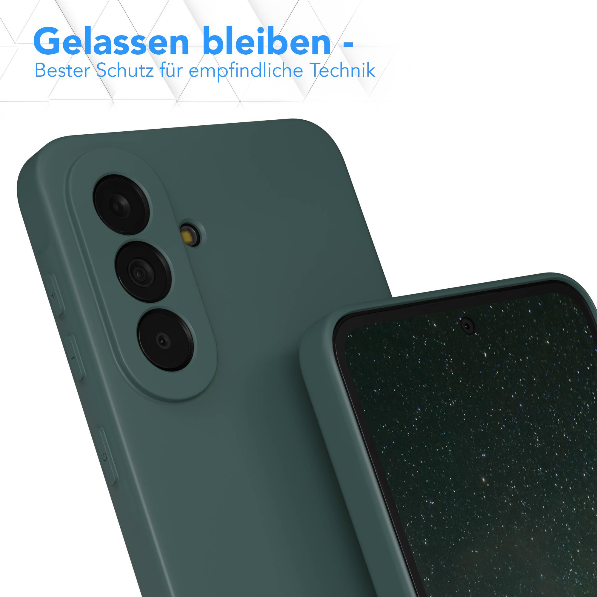 Samsung Galaxy A37 transparente Silikonhülle mit Kameraschutz von EAZY CASE 