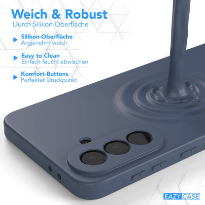 Samsung Galaxy A37 transparente Silikonhülle mit Kameraschutz von EAZY CASE 