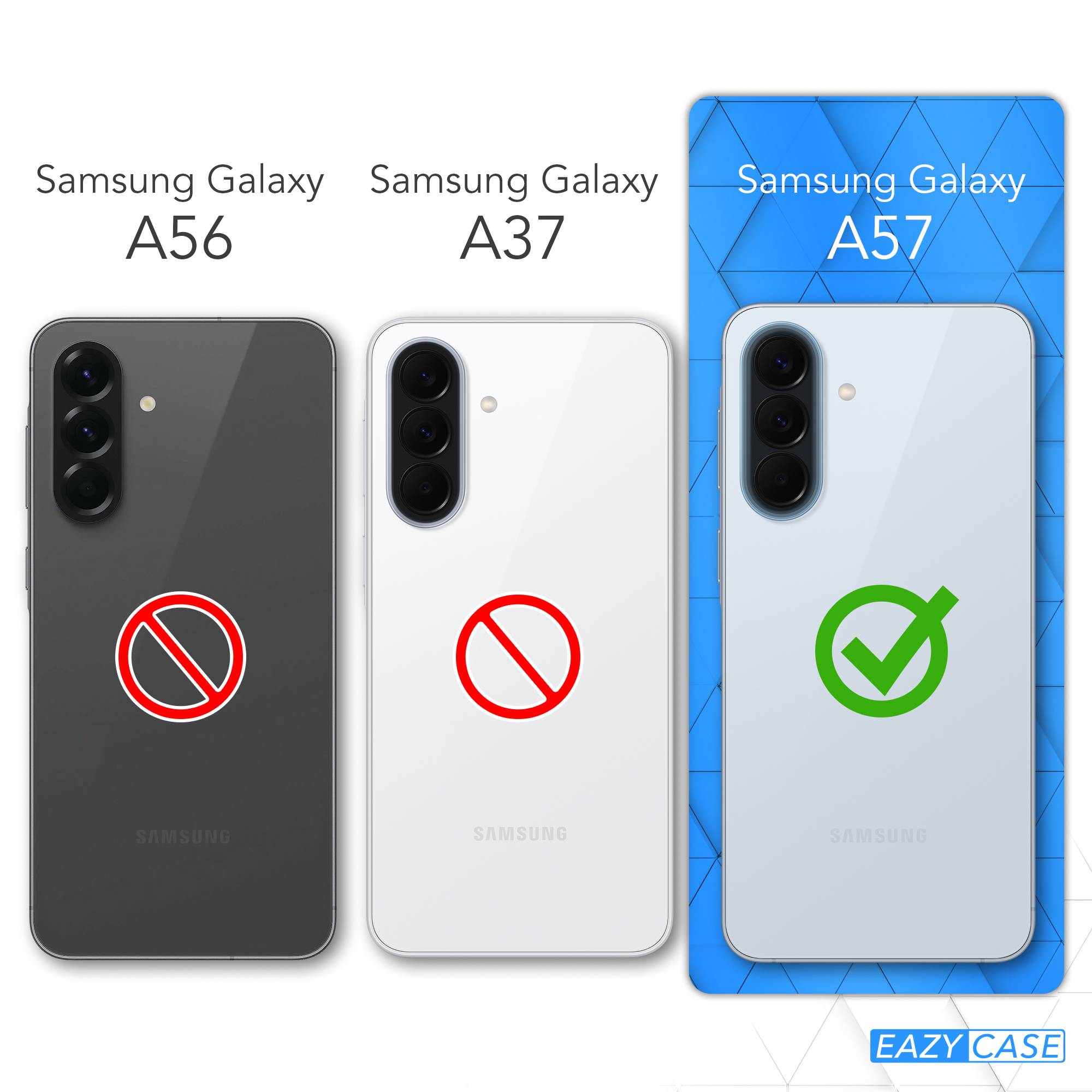 Samsung Galaxy A57 Silikonhülle transparent mit Kameraschutz von EAZY CASE 