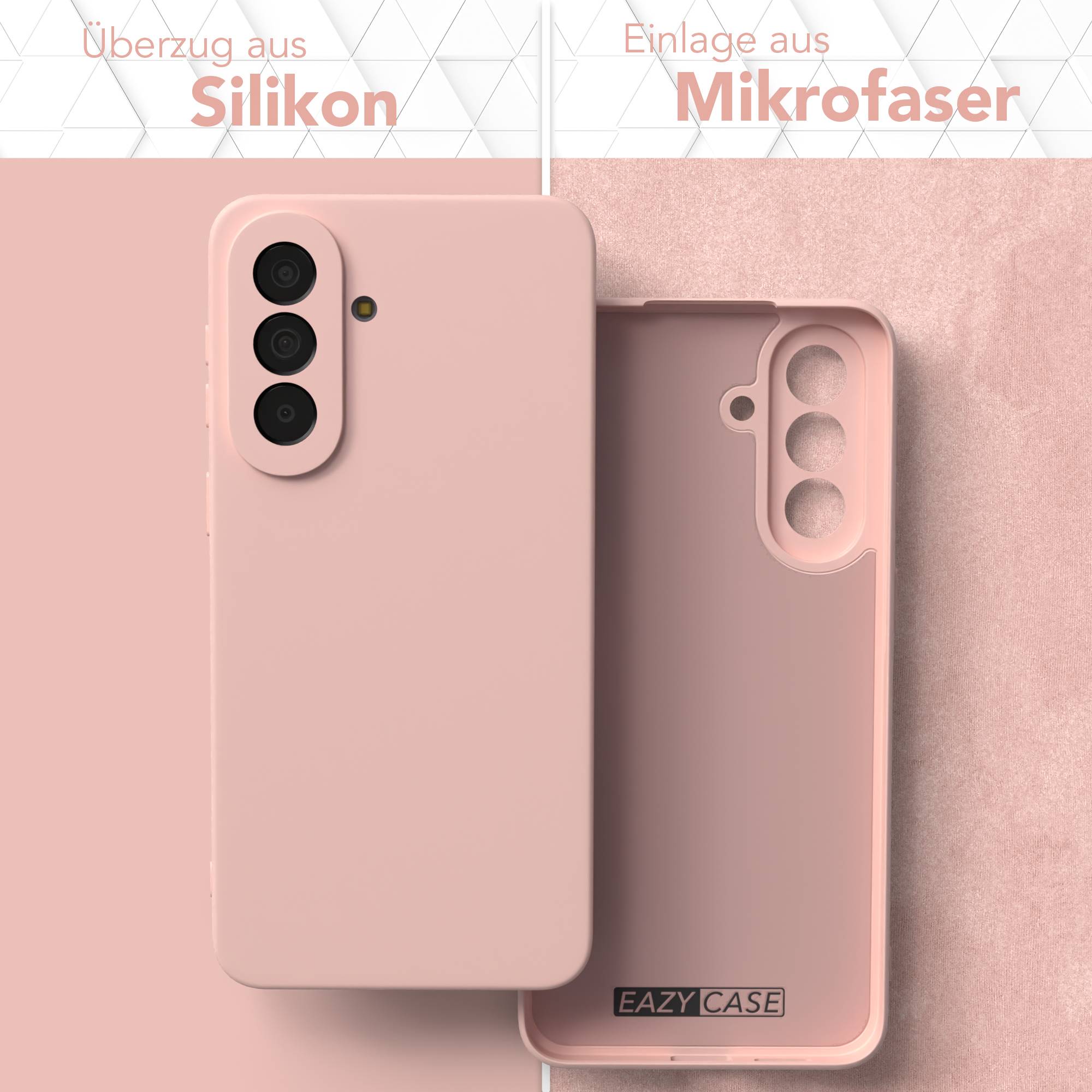 Samsung Galaxy A57 Silikonhülle transparent mit Kameraschutz von EAZY CASE 