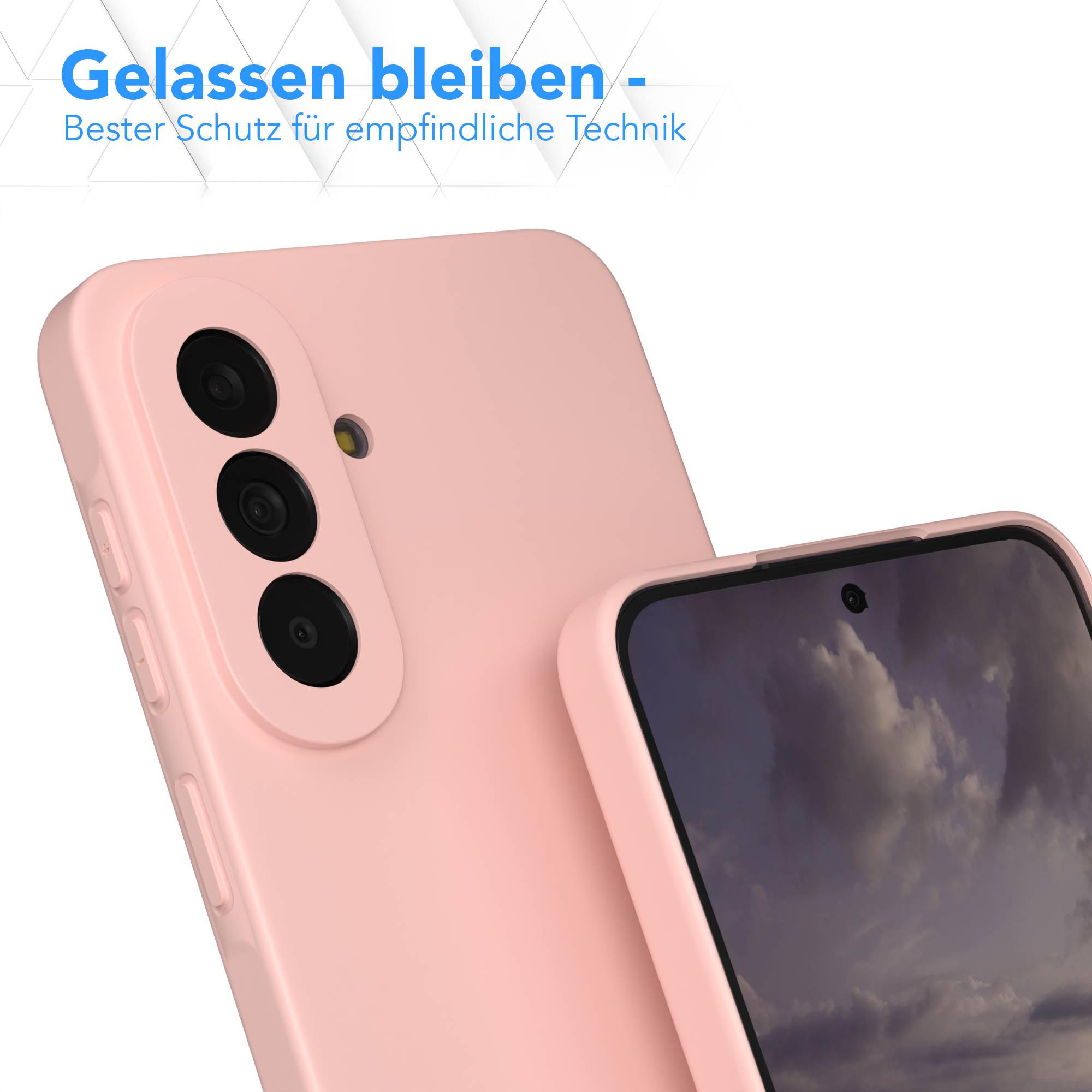Samsung Galaxy A57 Silikonhülle transparent mit Kameraschutz von EAZY CASE 