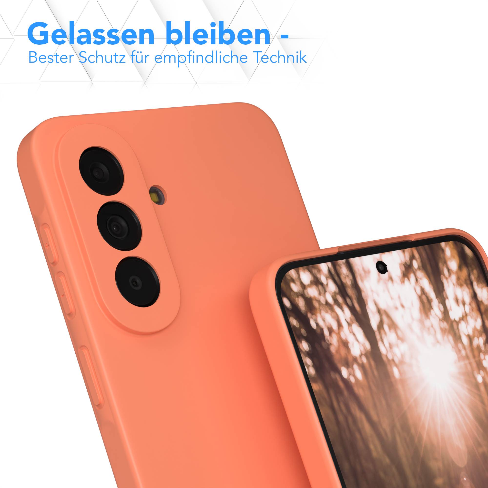 Samsung Galaxy A57 Silikonhülle transparent mit Kameraschutz von EAZY CASE 