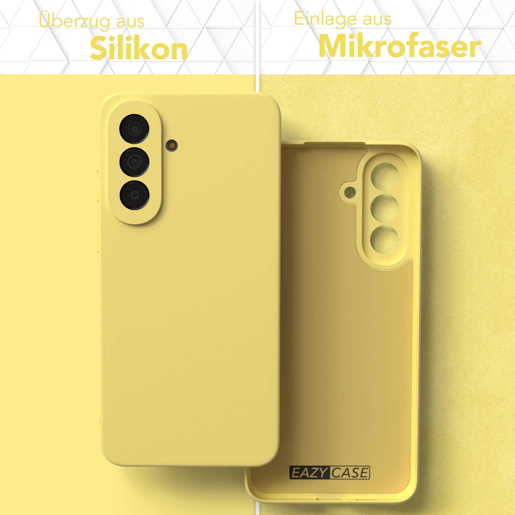 Samsung Galaxy A57 Silikonhülle transparent mit Kameraschutz von EAZY CASE 