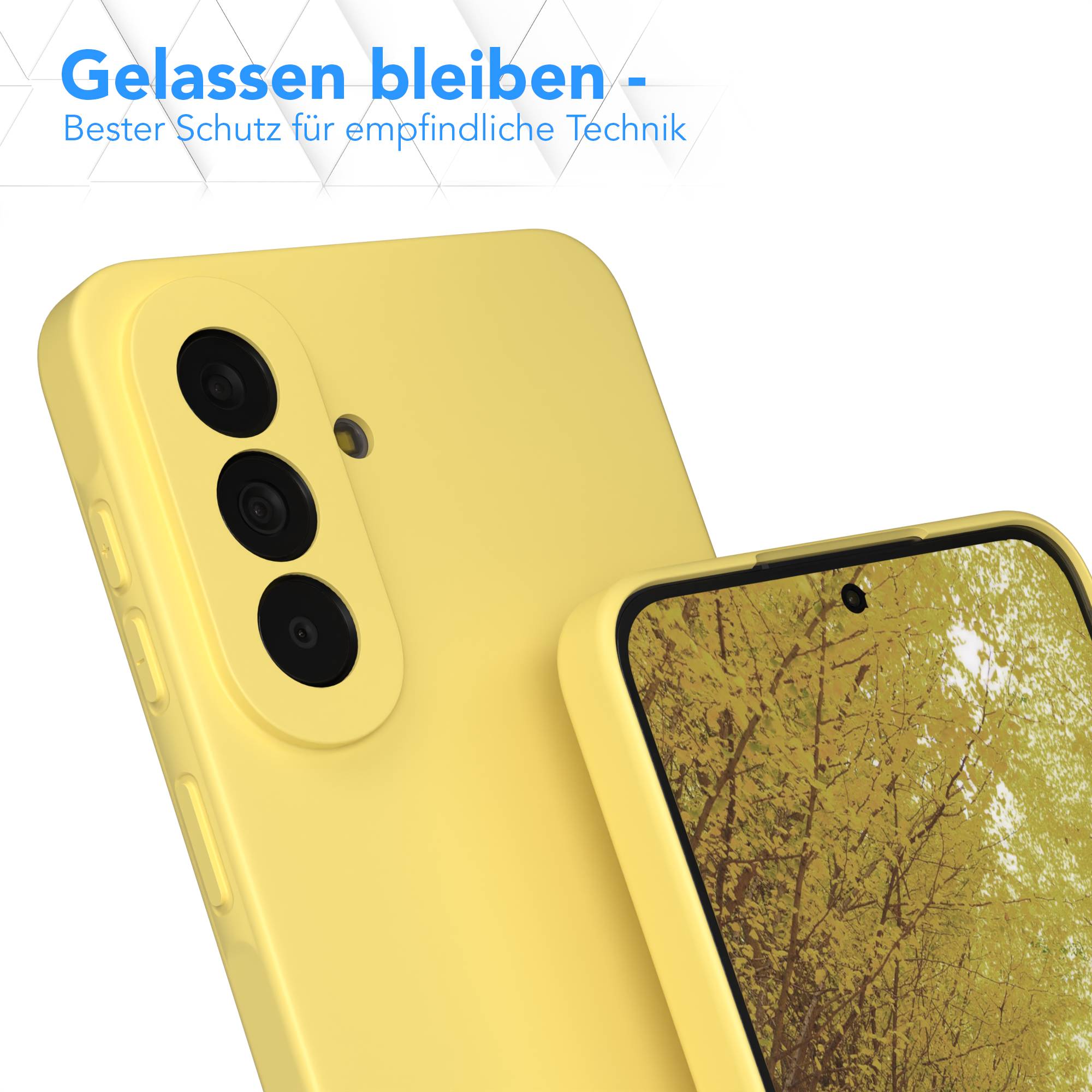 Samsung Galaxy A57 Silikonhülle transparent mit Kameraschutz von EAZY CASE 
