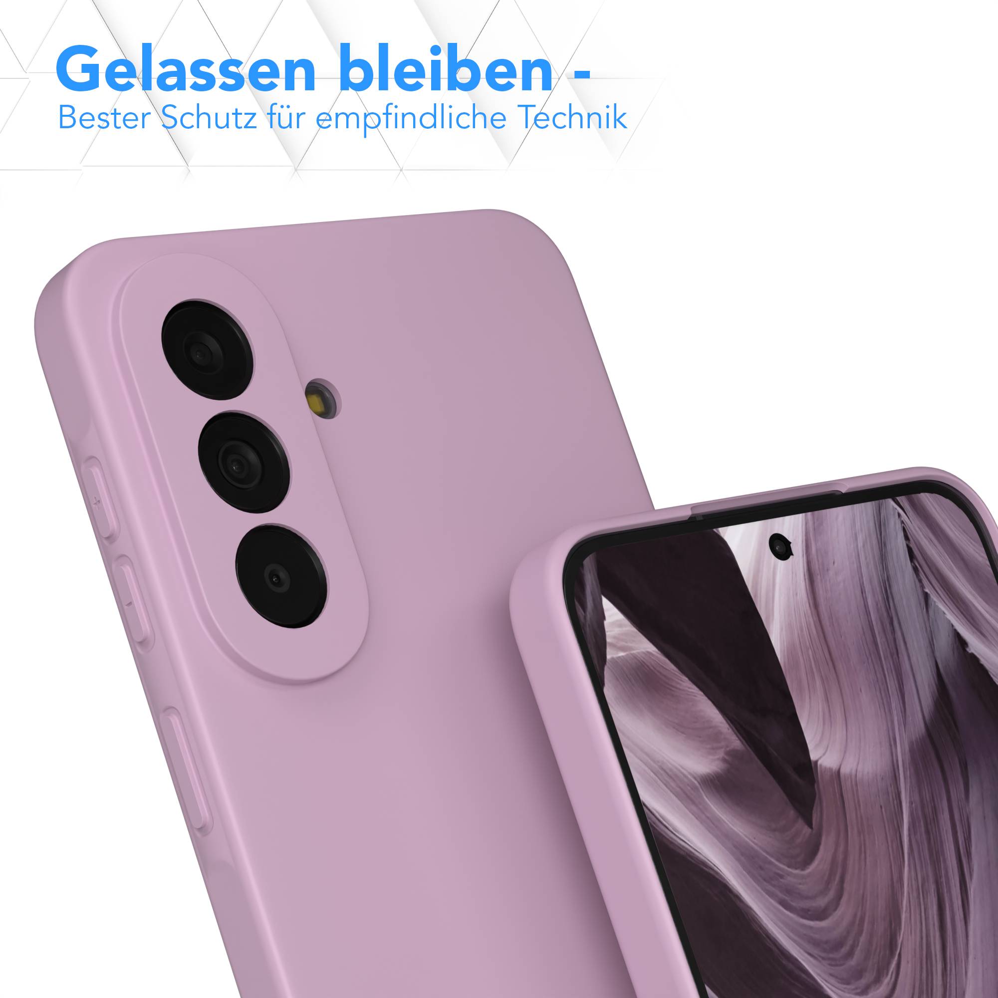Samsung Galaxy A57 Silikonhülle transparent mit Kameraschutz von EAZY CASE 