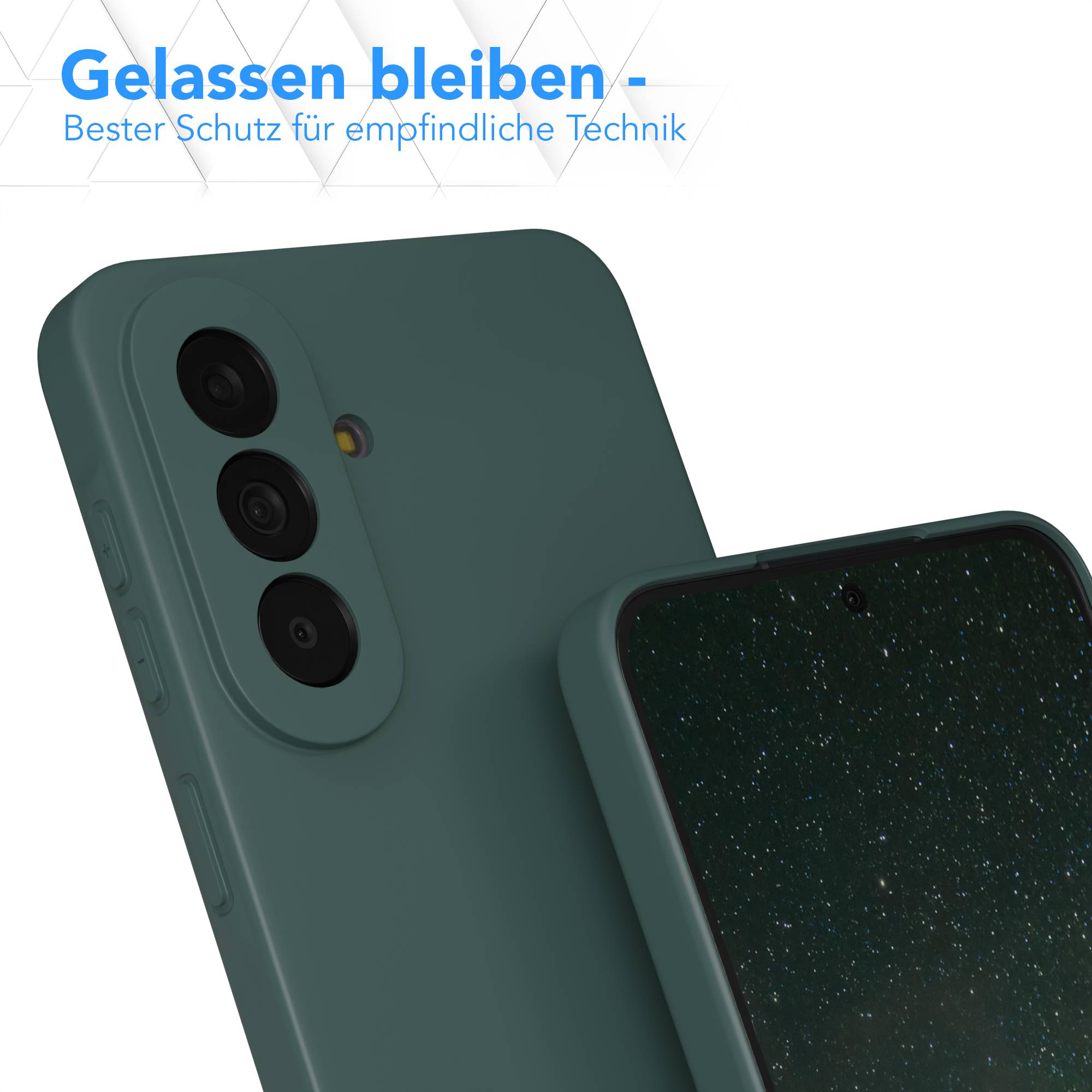 Samsung Galaxy A57 Silikonhülle transparent mit Kameraschutz von EAZY CASE 