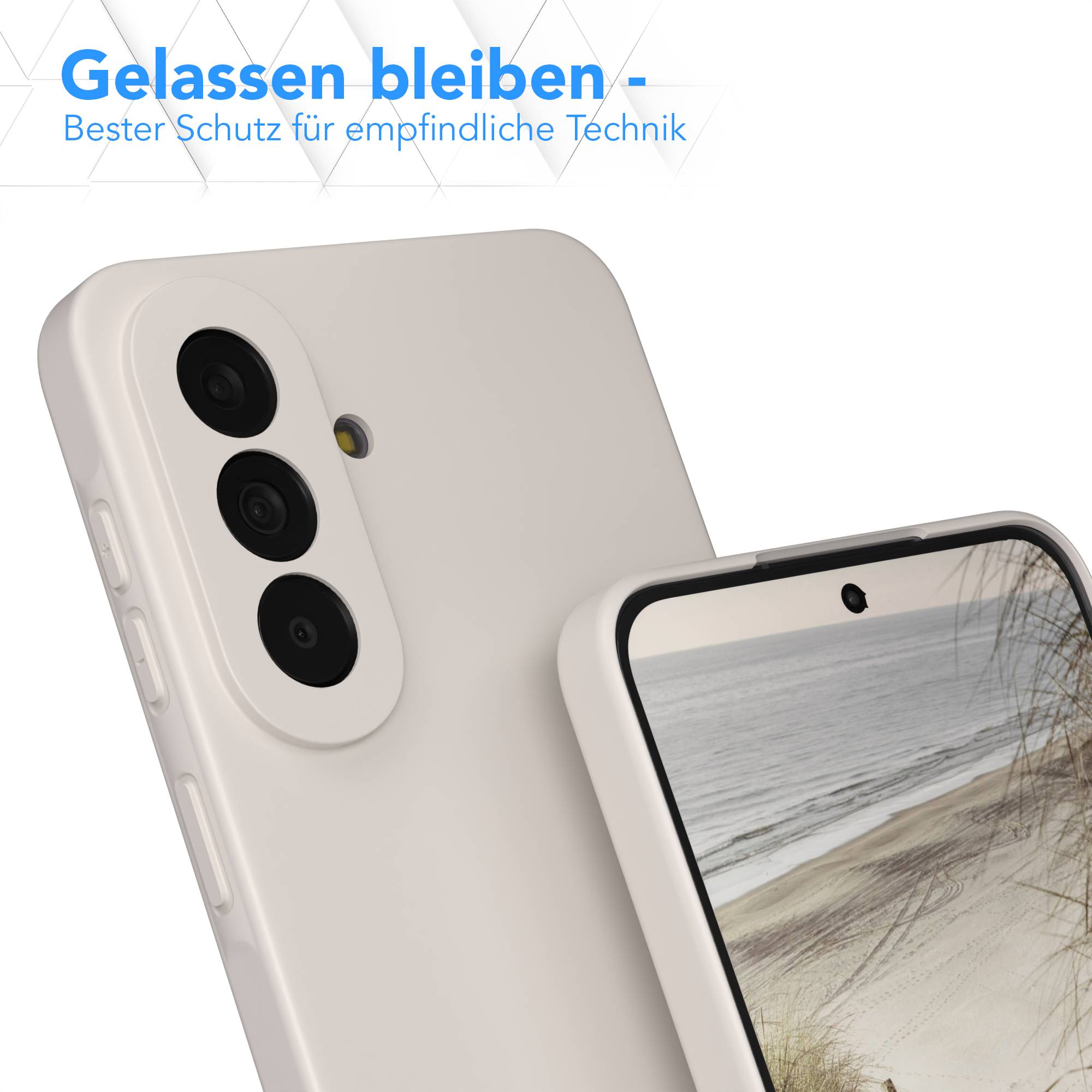Samsung Galaxy A57 Silikonhülle transparent mit Kameraschutz von EAZY CASE 
