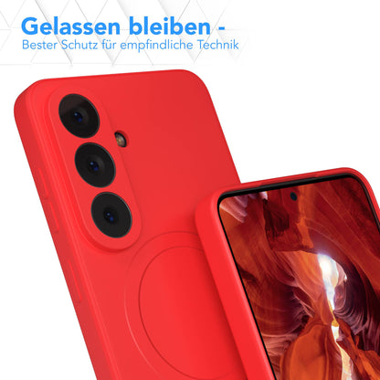 Samsung Galaxy S26 MagSafe Silikonhülle mit Kameraschutz und magnetischer Funktion 