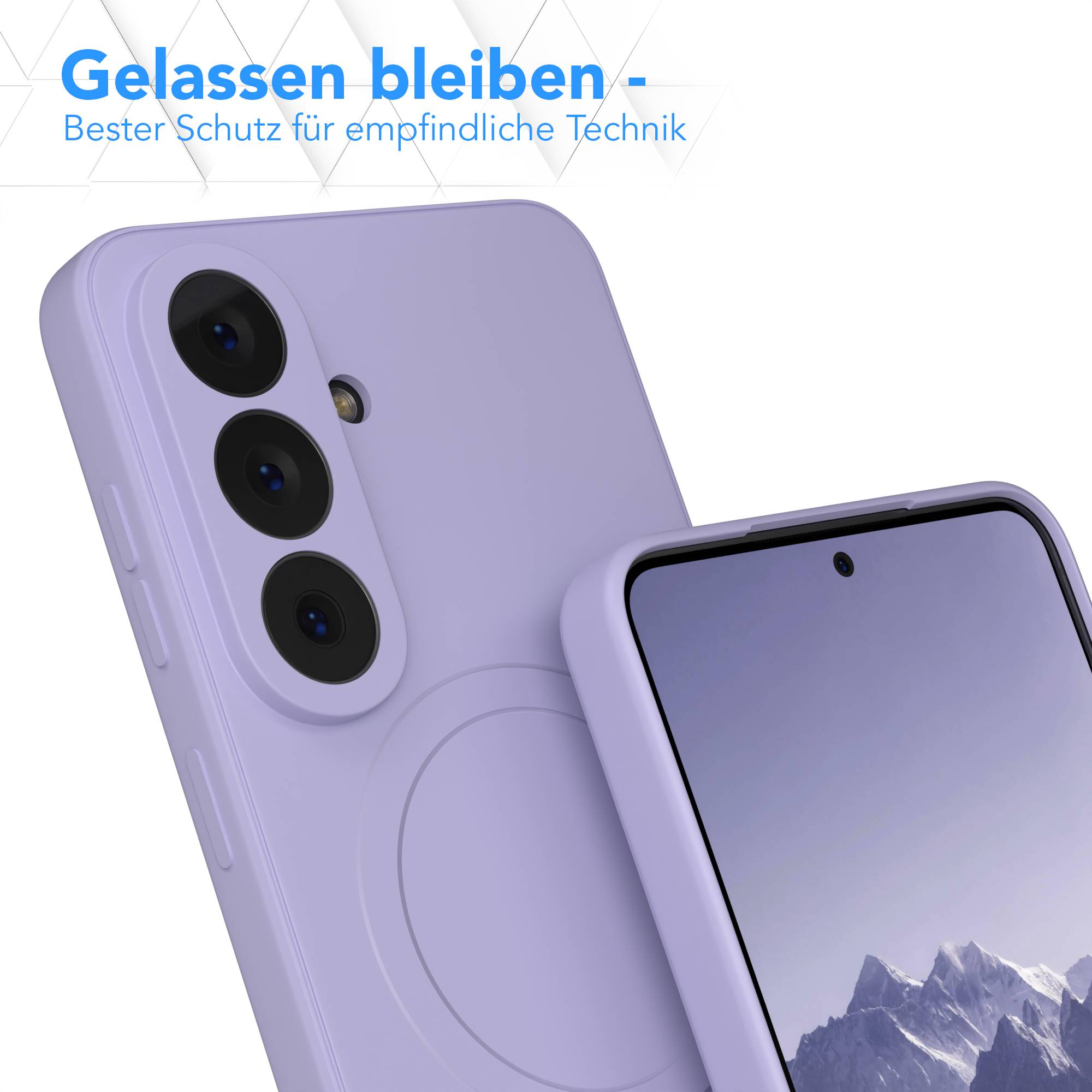 Samsung Galaxy S26 MagSafe Silikonhülle mit Kameraschutz und magnetischer Funktion 