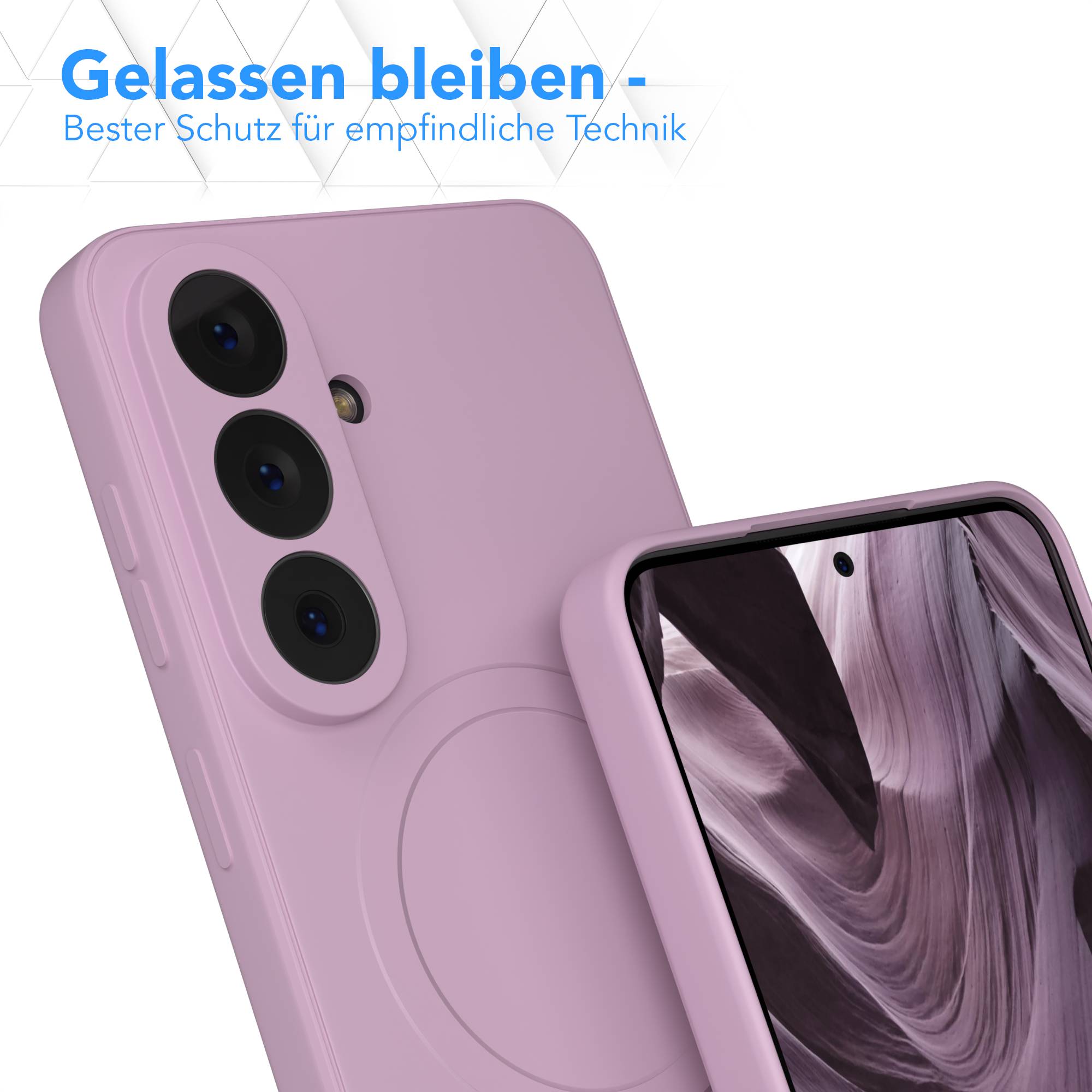 Samsung Galaxy S26 MagSafe Silikonhülle mit Kameraschutz und magnetischer Funktion 