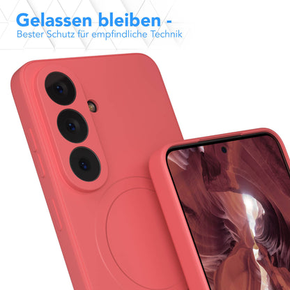 Samsung Galaxy S26 MagSafe Silikonhülle mit Kameraschutz und magnetischer Funktion 