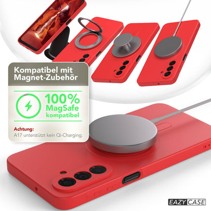 Samsung Galaxy A17 MagSafe Silikonhülle mit Kameraschutz von EAZY CASE 