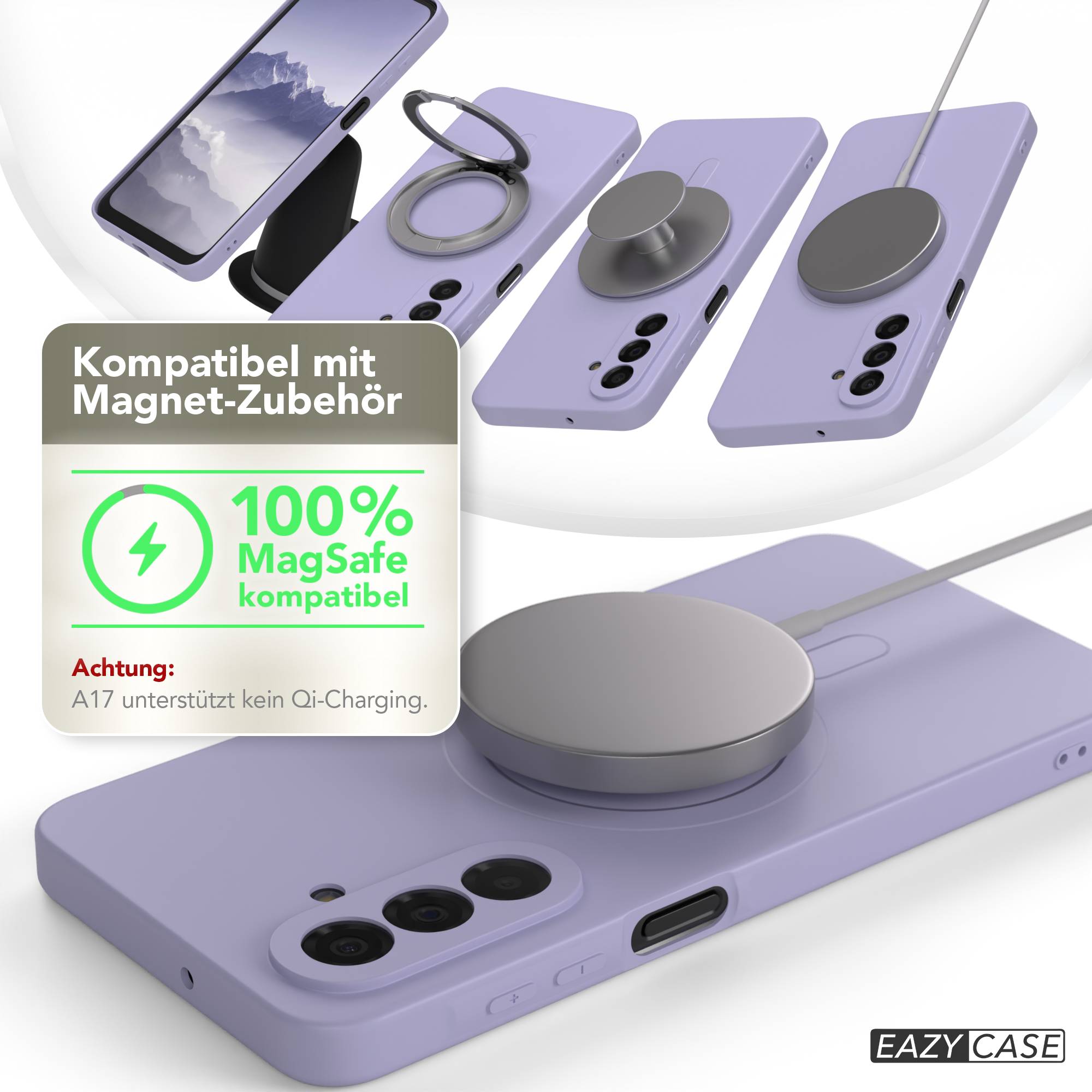 Samsung Galaxy A17 MagSafe Silikonhülle mit Kameraschutz von EAZY CASE 