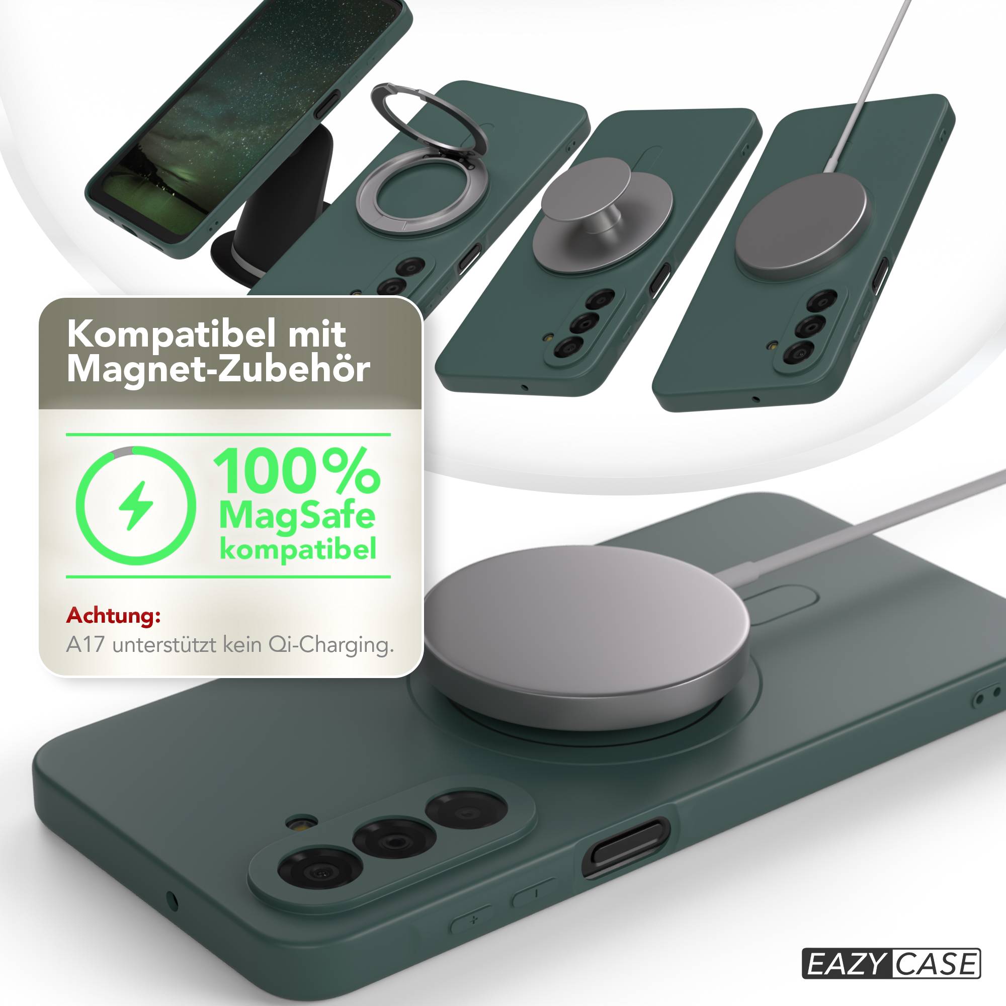 Samsung Galaxy A17 MagSafe Silikonhülle mit Kameraschutz von EAZY CASE 