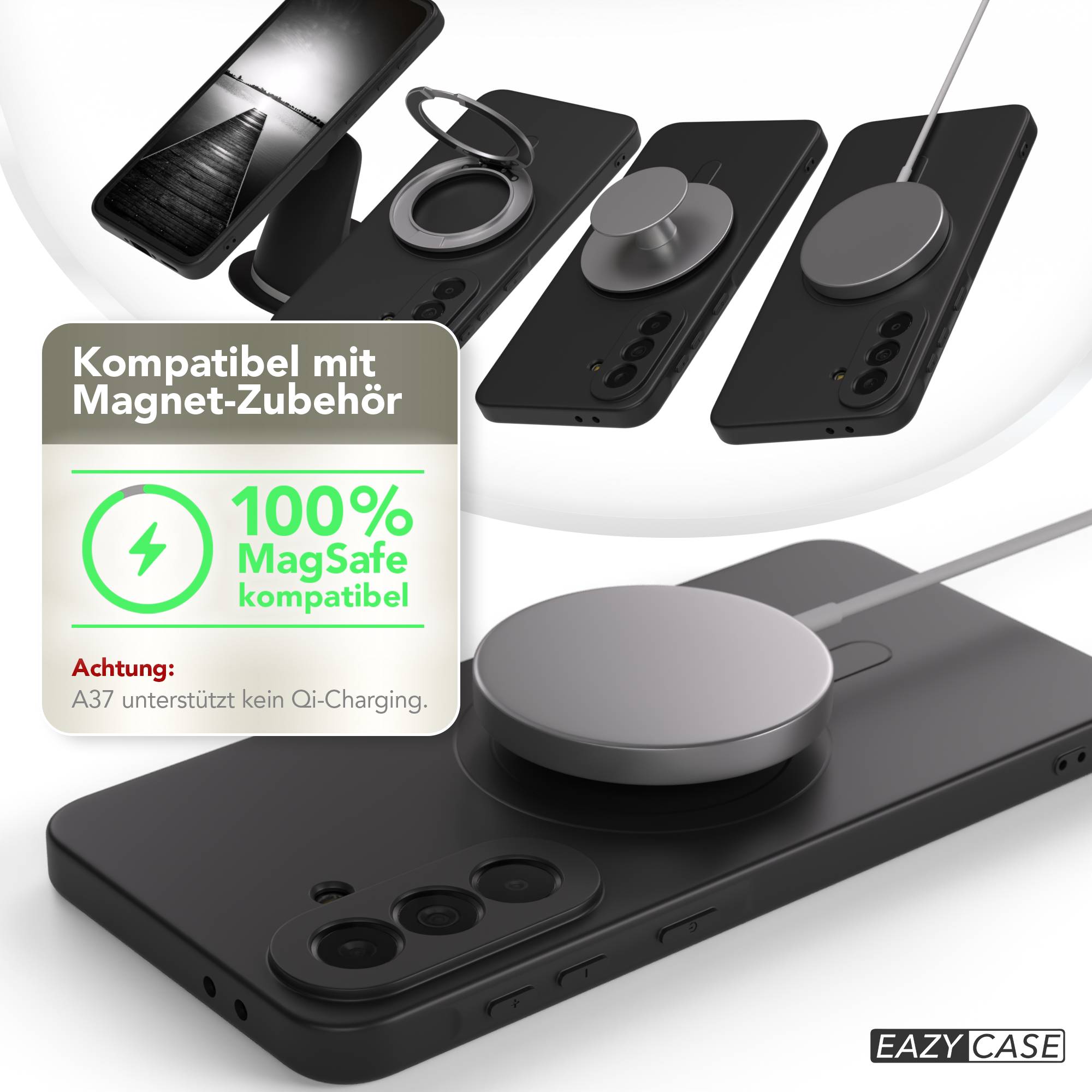 Samsung Galaxy A37 MagSafe Silikonhülle mit Kameraschutz von EAZY CASE 