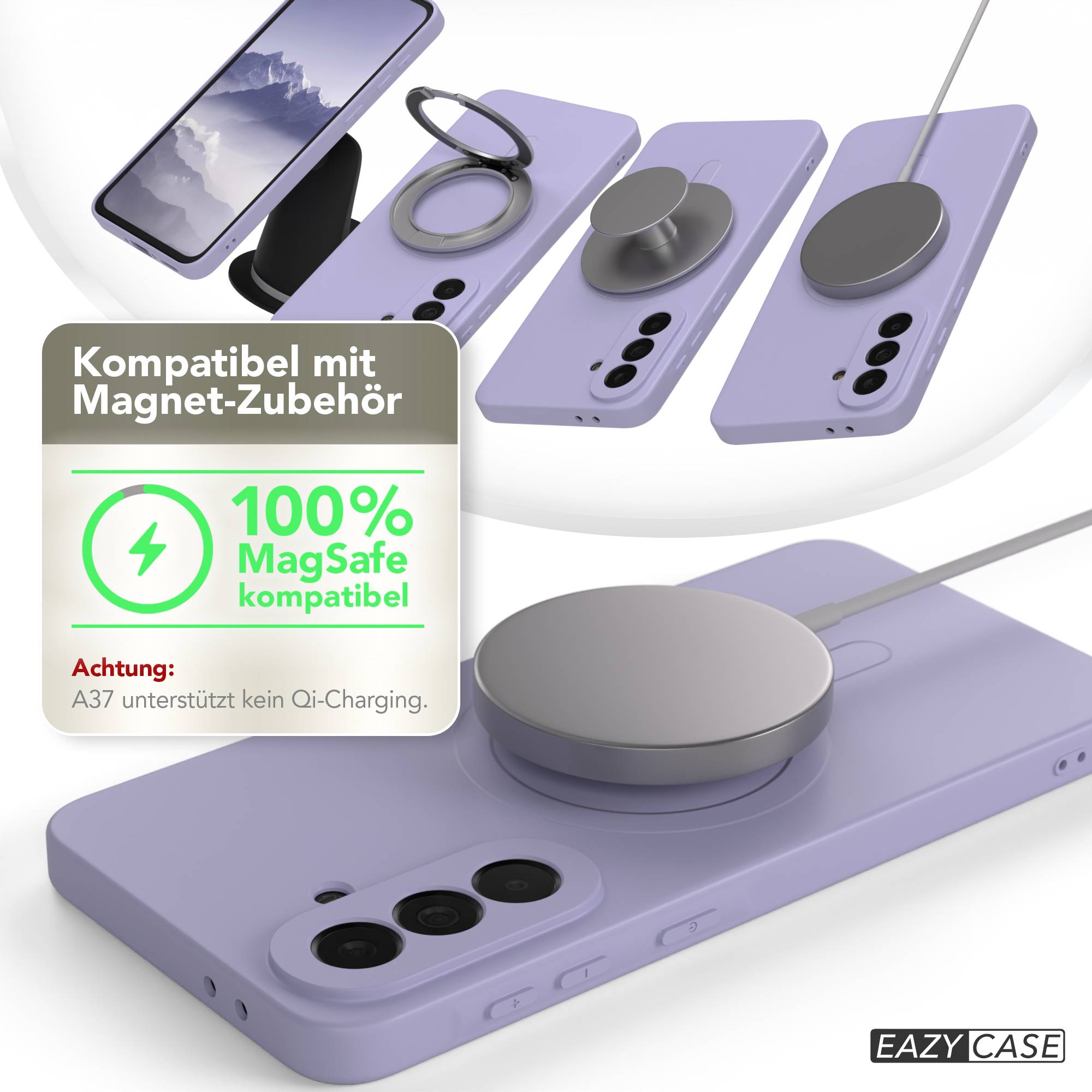 Samsung Galaxy A37 MagSafe Silikonhülle mit Kameraschutz von EAZY CASE 