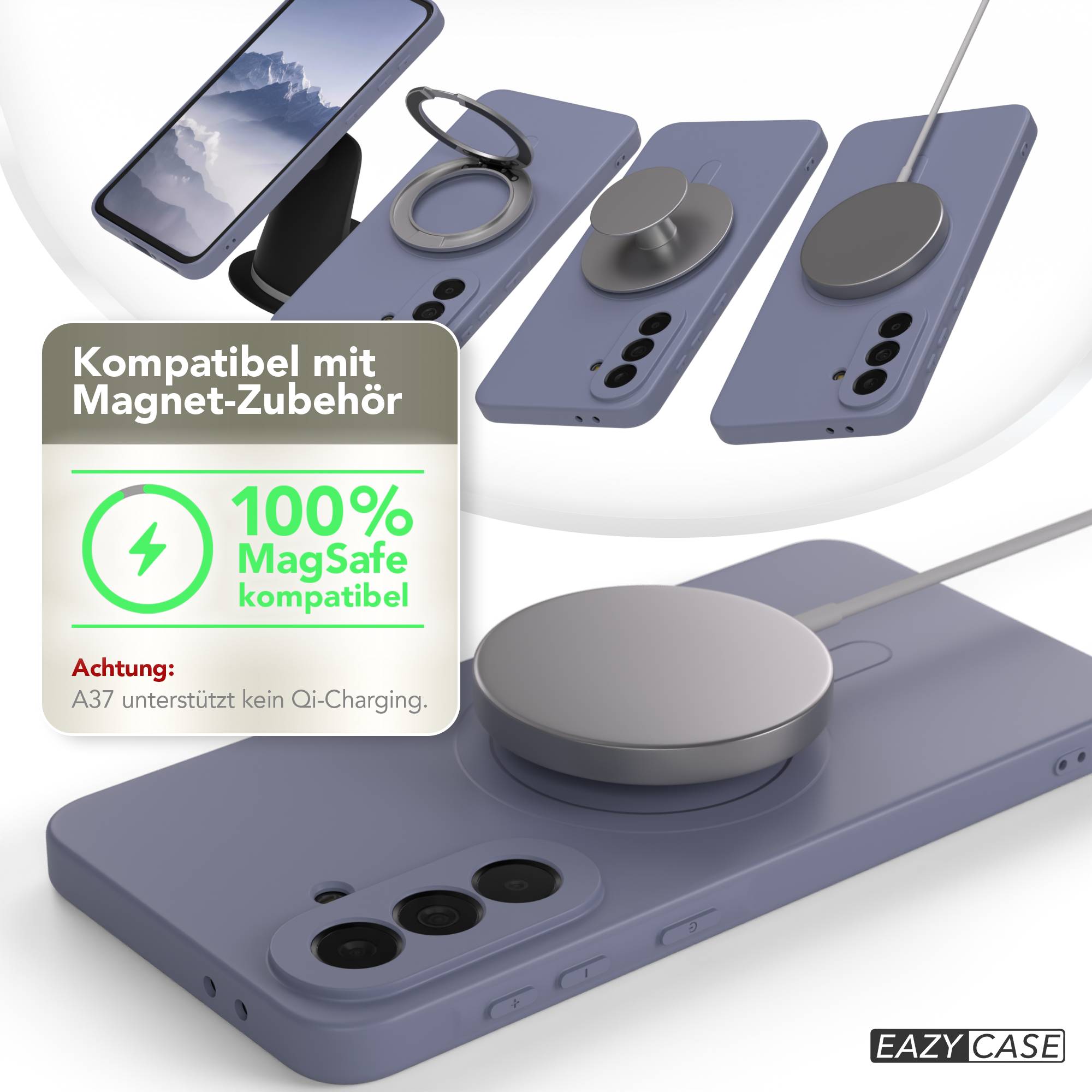 Samsung Galaxy A37 MagSafe Silikonhülle mit Kameraschutz von EAZY CASE 