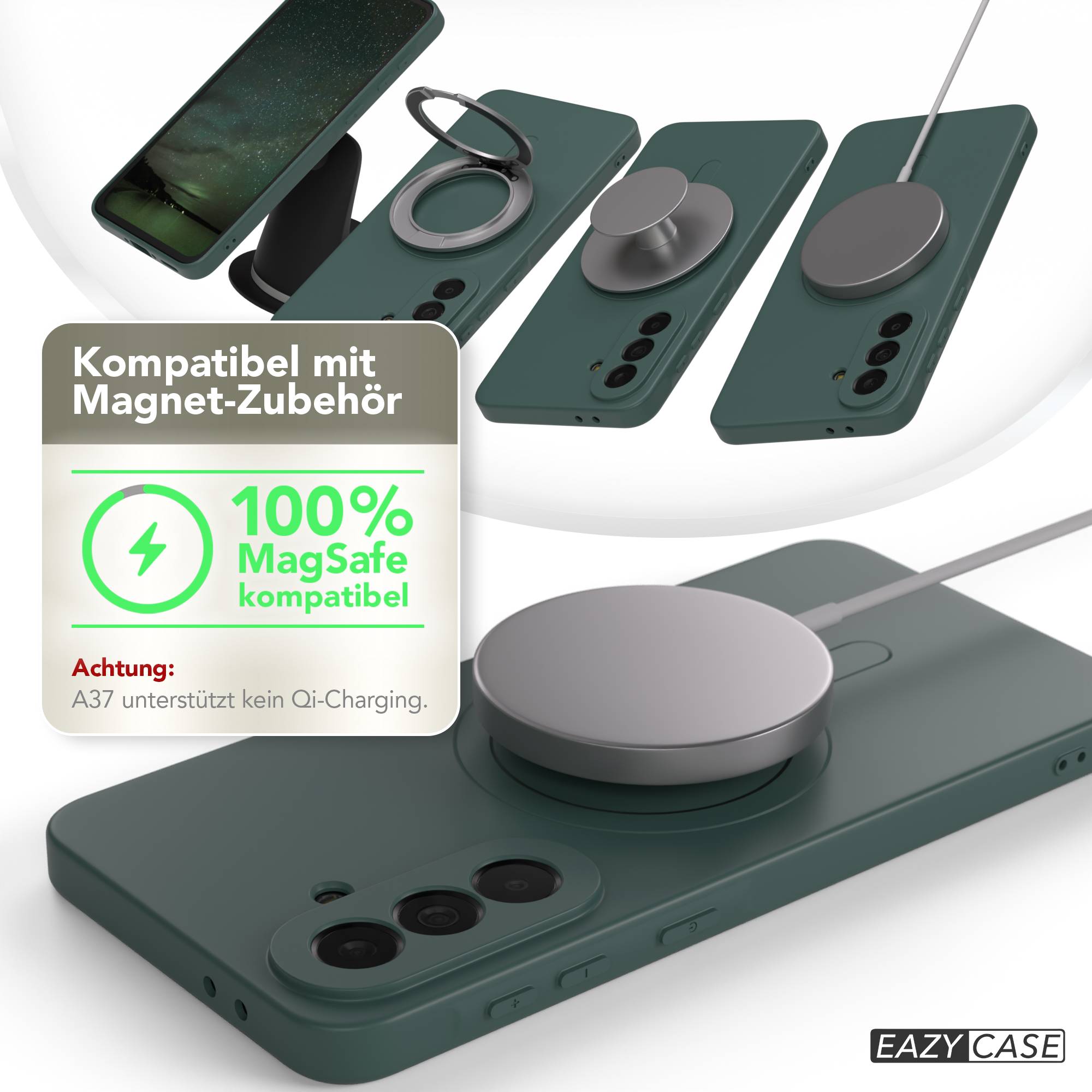 Samsung Galaxy A37 MagSafe Silikonhülle mit Kameraschutz von EAZY CASE 