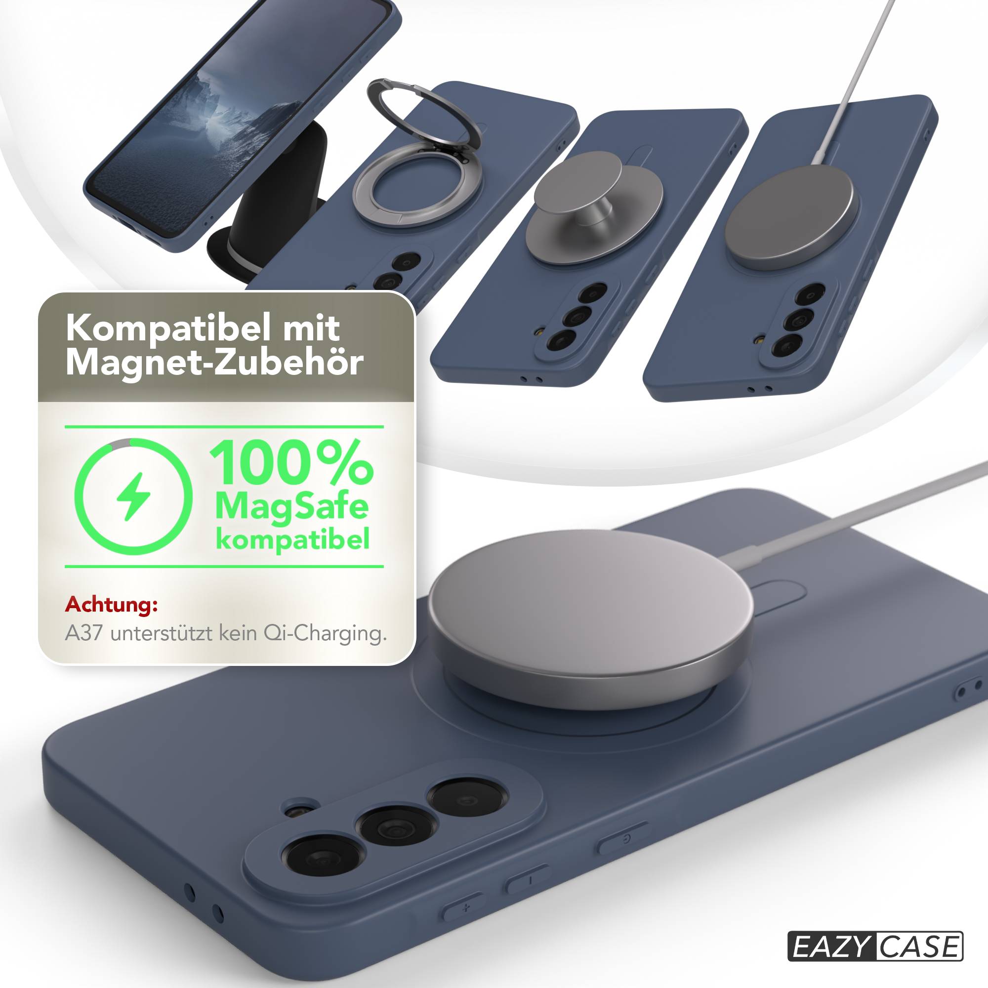 Samsung Galaxy A37 MagSafe Silikonhülle mit Kameraschutz von EAZY CASE 