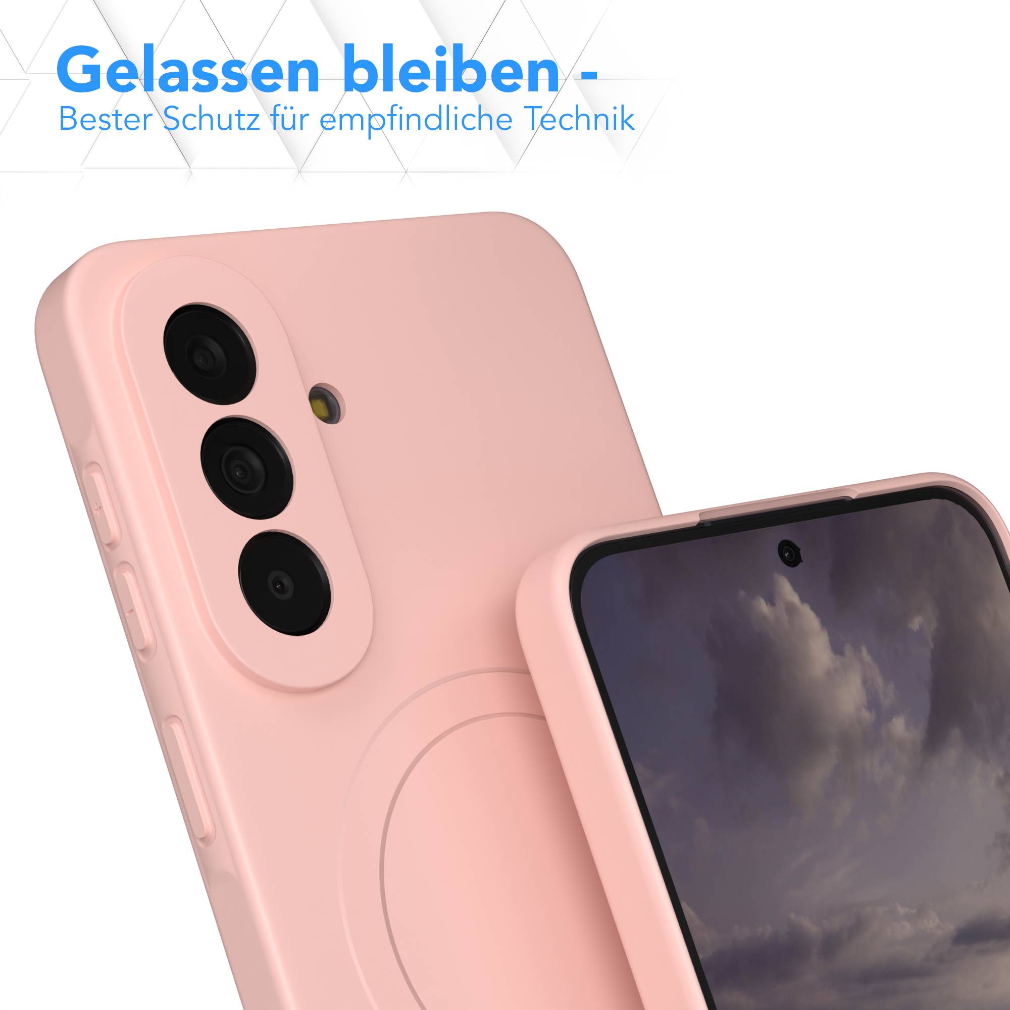 Samsung Galaxy A57 MagSafe Silikonhülle mit Kameraschutz von EAZY CASE 