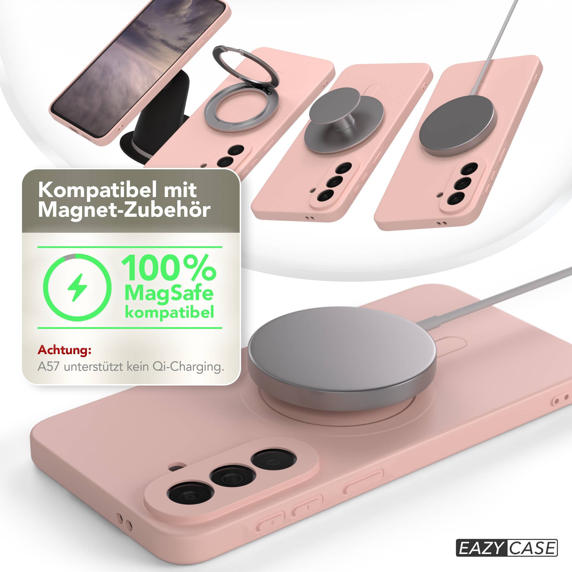 Samsung Galaxy A57 MagSafe Silikonhülle mit Kameraschutz von EAZY CASE 