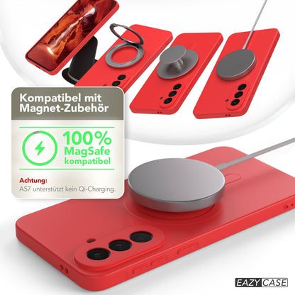 Samsung Galaxy A57 MagSafe Silikonhülle mit Kameraschutz von EAZY CASE 