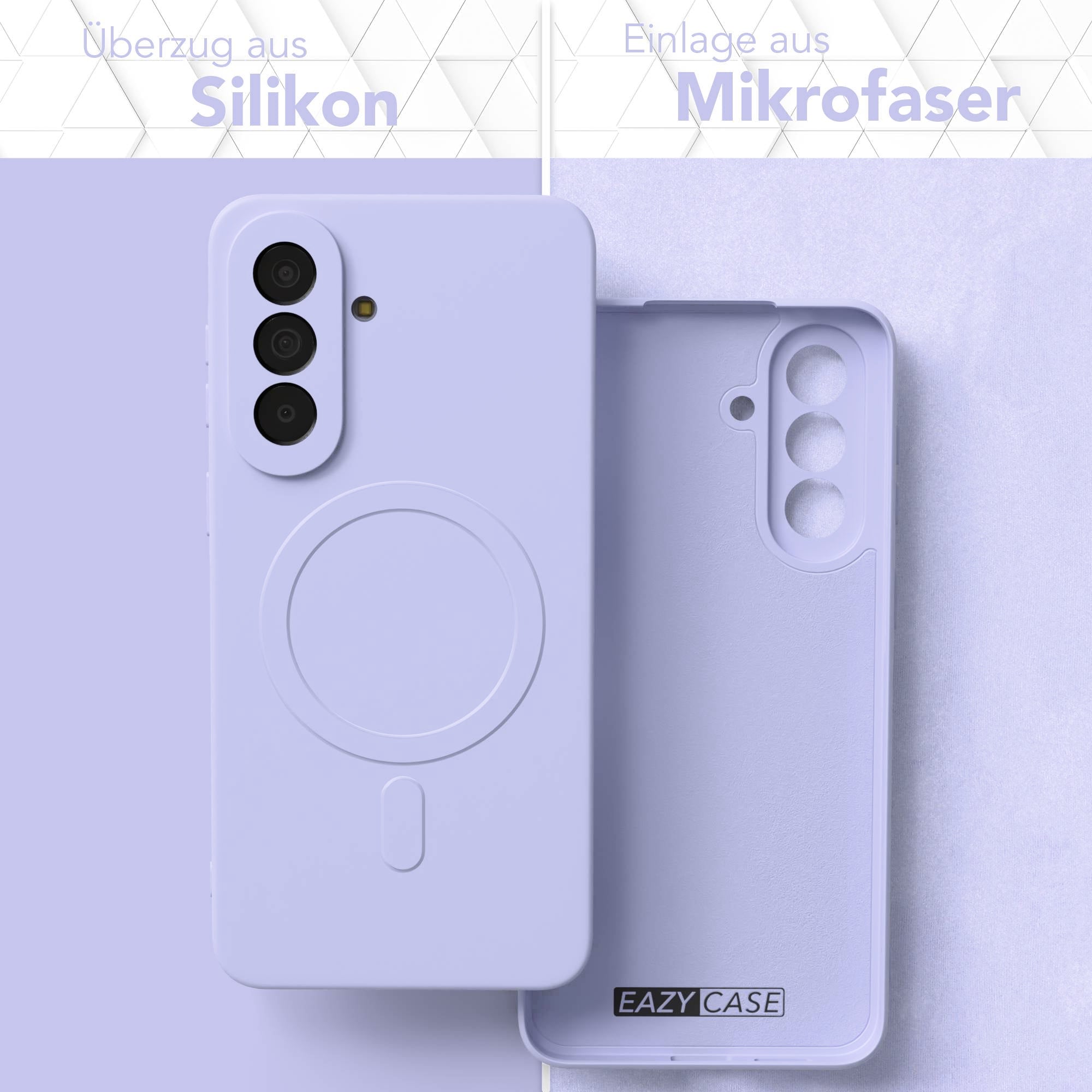 Samsung Galaxy A57 MagSafe Silikonhülle mit Kameraschutz von EAZY CASE 