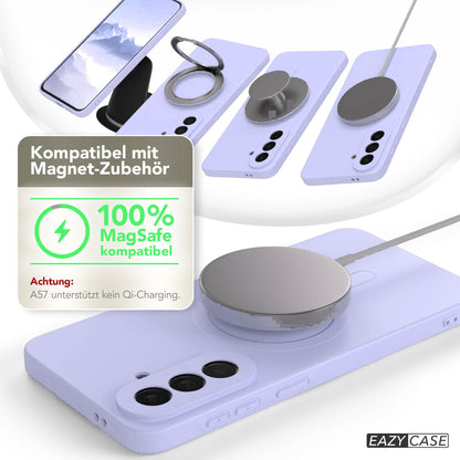 Samsung Galaxy A57 MagSafe Silikonhülle mit Kameraschutz von EAZY CASE 