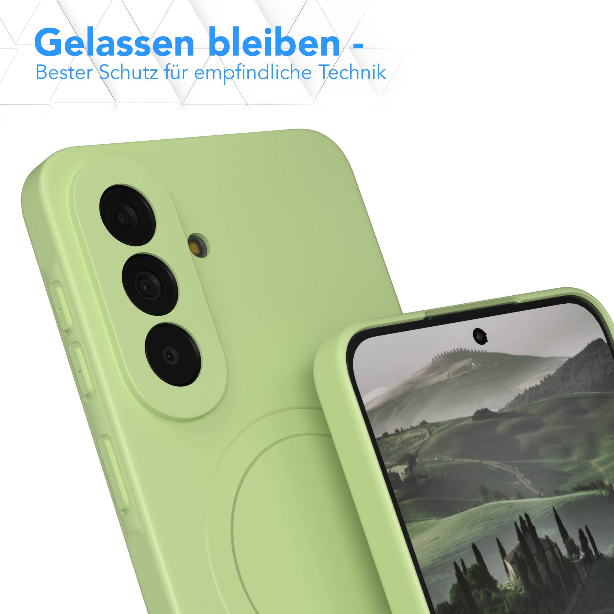 Samsung Galaxy A57 MagSafe Silikonhülle mit Kameraschutz von EAZY CASE 