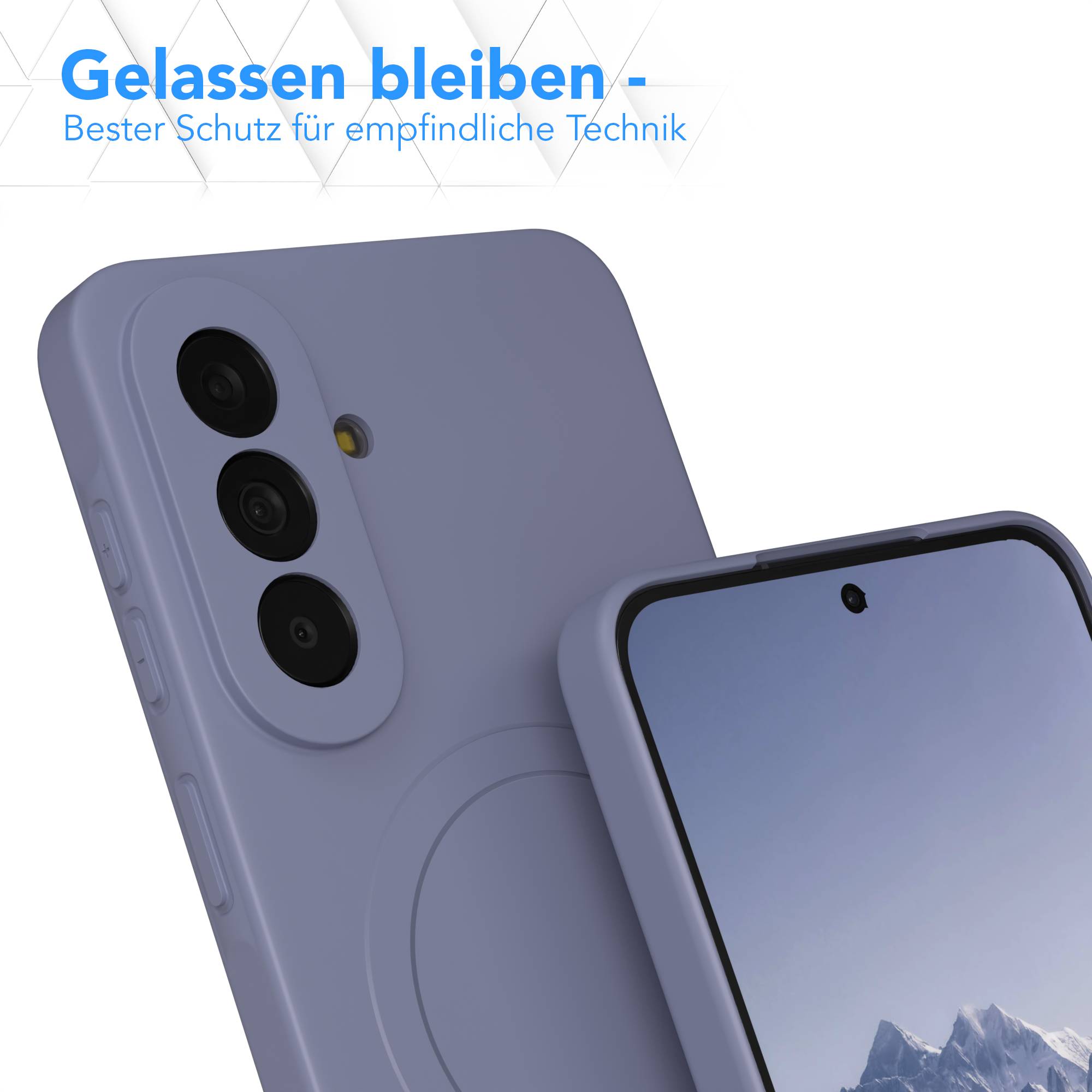 Samsung Galaxy A57 MagSafe Silikonhülle mit Kameraschutz von EAZY CASE 