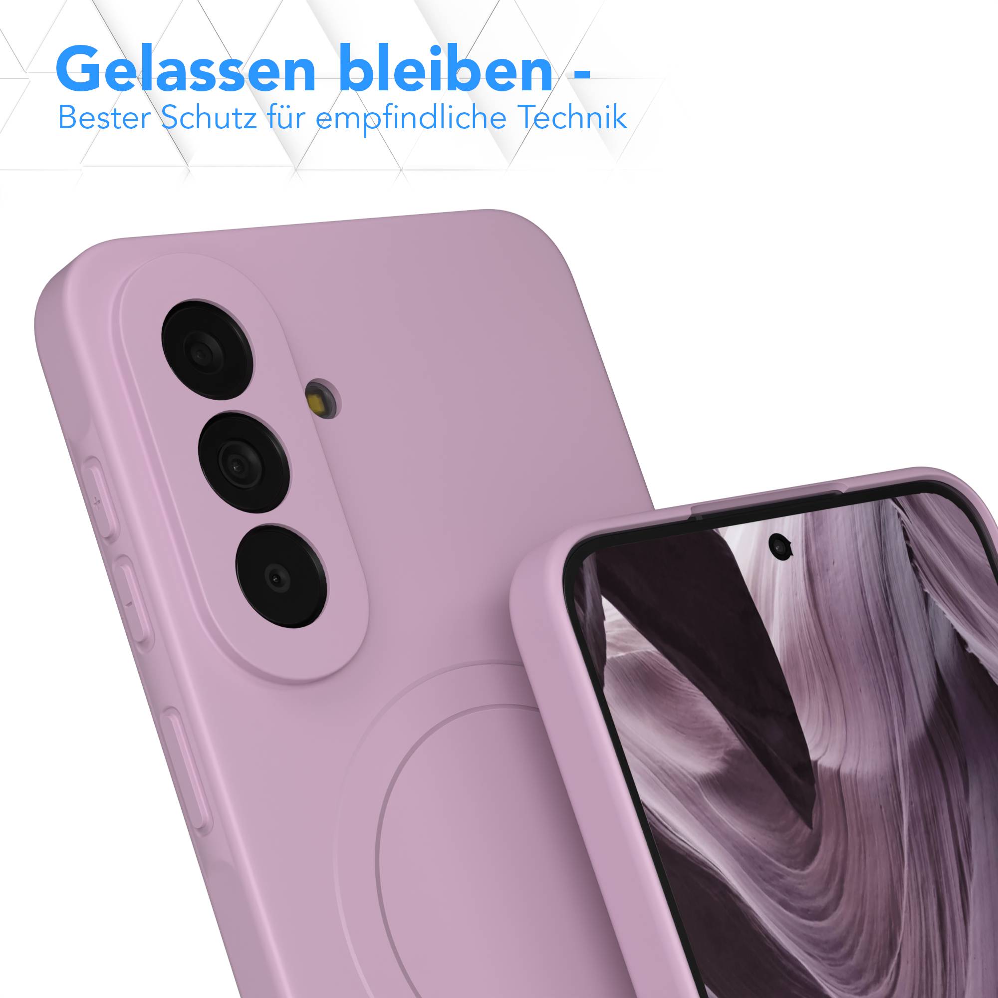 Samsung Galaxy A57 MagSafe Silikonhülle mit Kameraschutz von EAZY CASE 