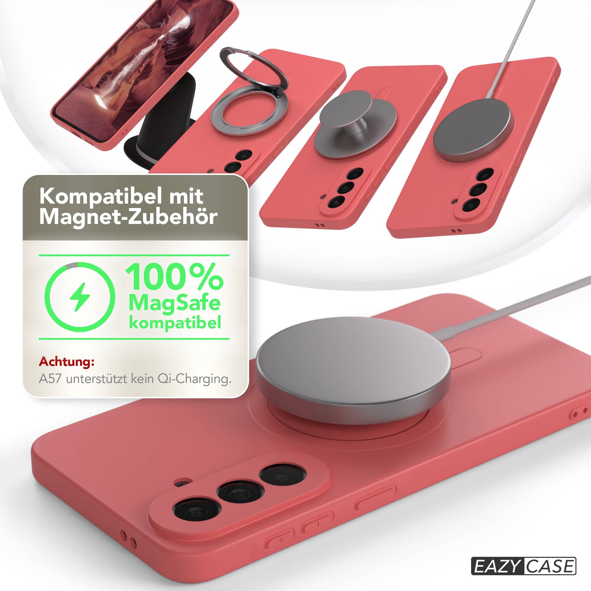 Samsung Galaxy A57 MagSafe Silikonhülle mit Kameraschutz von EAZY CASE 