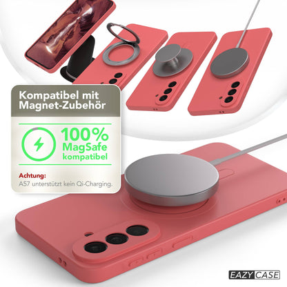 Samsung Galaxy A57 MagSafe Silikonhülle mit Kameraschutz von EAZY CASE 