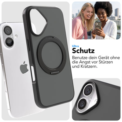 iPhone 16 Bumper Hülle mit drehbarem Ring MagSafe Outdoor Case 