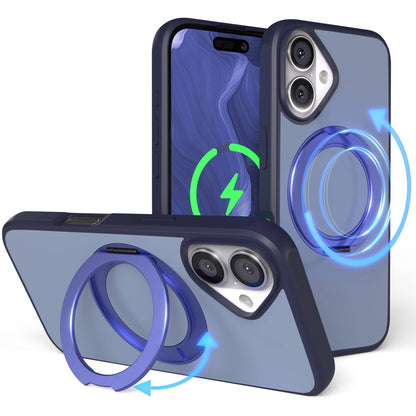 iPhone 16 Bumper Hülle mit drehbarem Ring MagSafe Outdoor Case 