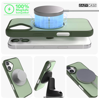 iPhone 16 Bumper Hülle mit drehbarem Ring MagSafe Outdoor Case 