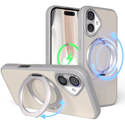 iPhone 16 Bumper Hülle mit drehbarem Ring MagSafe Outdoor Case 