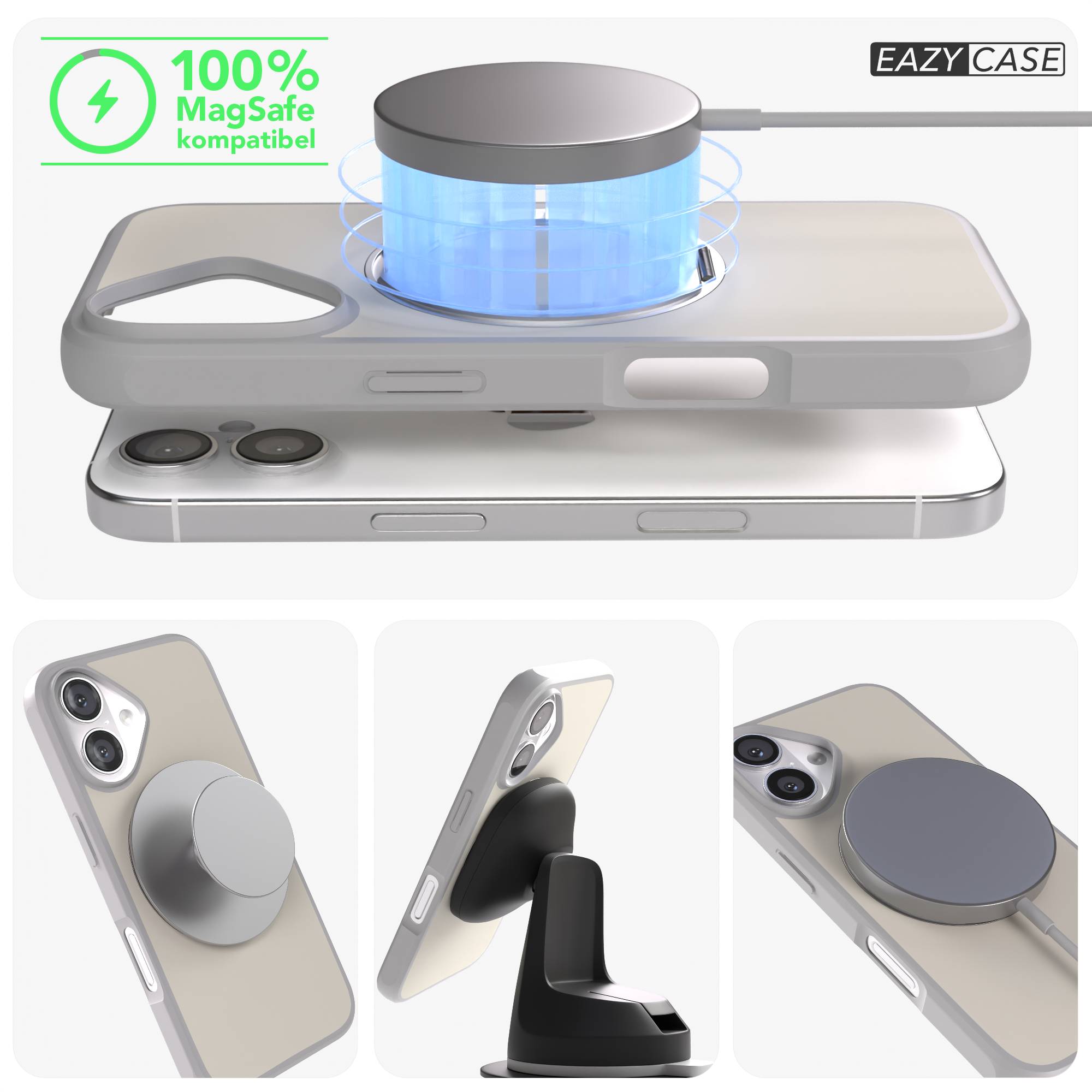 iPhone 16 Bumper Hülle mit drehbarem Ring MagSafe Outdoor Case 