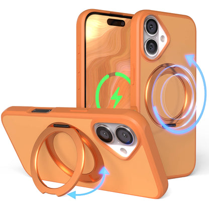 iPhone 16 Bumper Hülle mit drehbarem Ring MagSafe Outdoor Case 