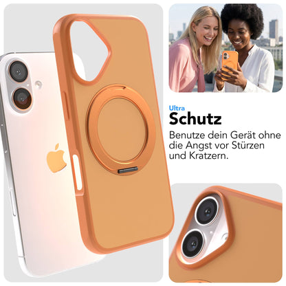 iPhone 16 Bumper Hülle mit drehbarem Ring MagSafe Outdoor Case 