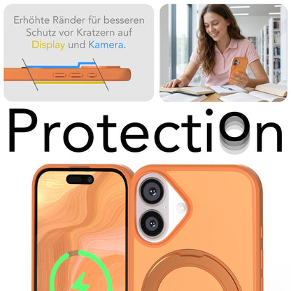 iPhone 16 Bumper Hülle mit drehbarem Ring MagSafe Outdoor Case 