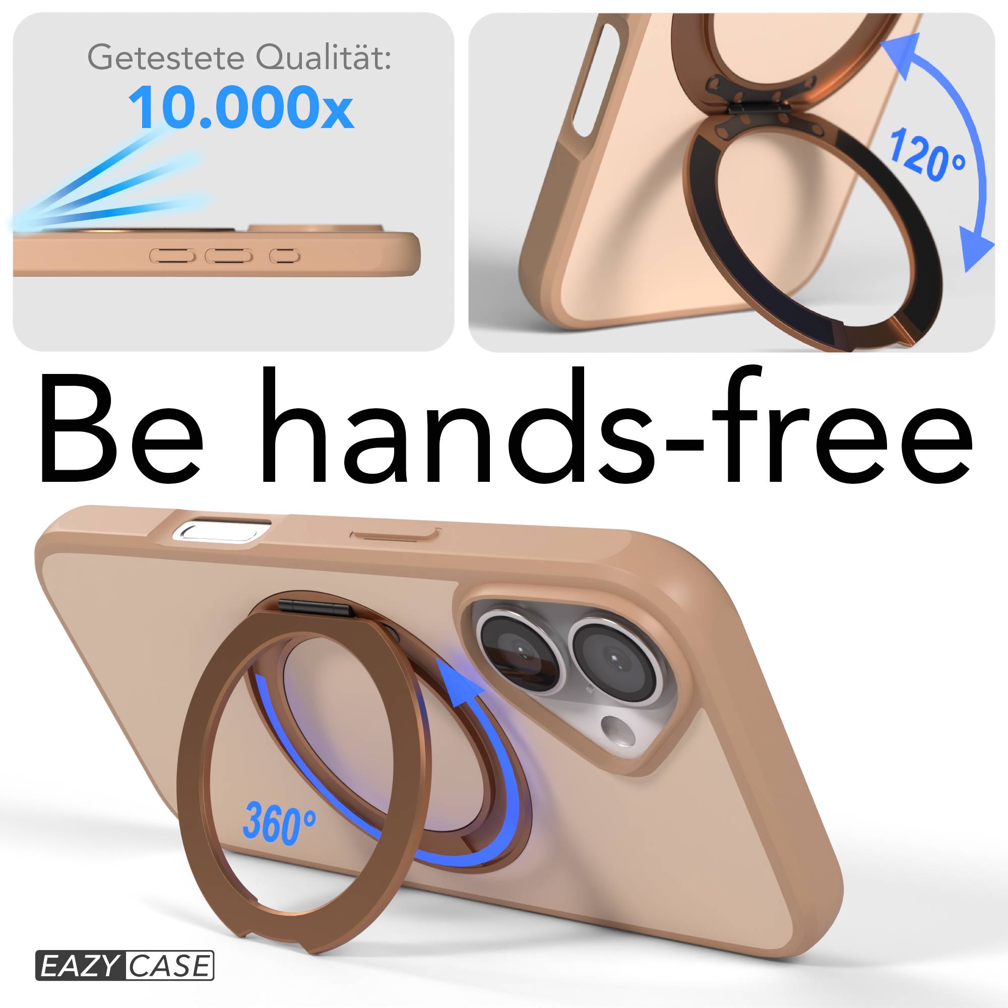 iPhone 16 Bumper Hülle mit drehbarem Ring MagSafe Outdoor Case 
