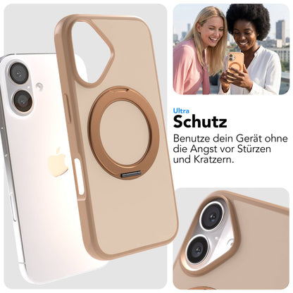 iPhone 16 Bumper Hülle mit drehbarem Ring MagSafe Outdoor Case 