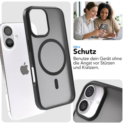 Apple iPhone 16 Bumper Hülle mit MagSafe Funktion und Kameraschutz 